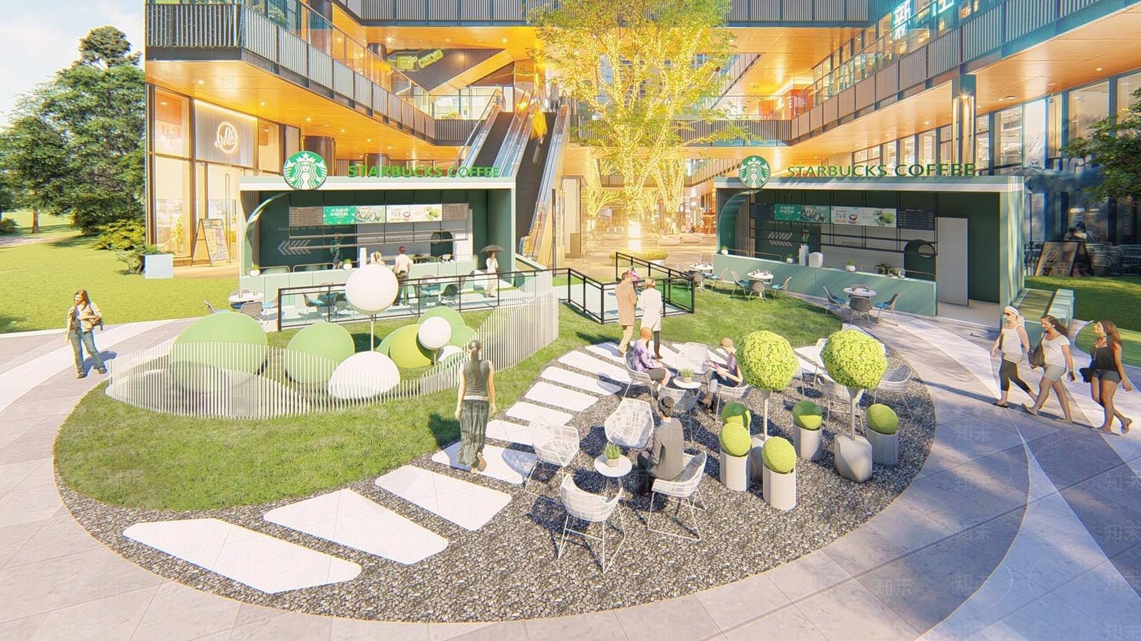现代商业景观SU模型下载【ID:1186228324】