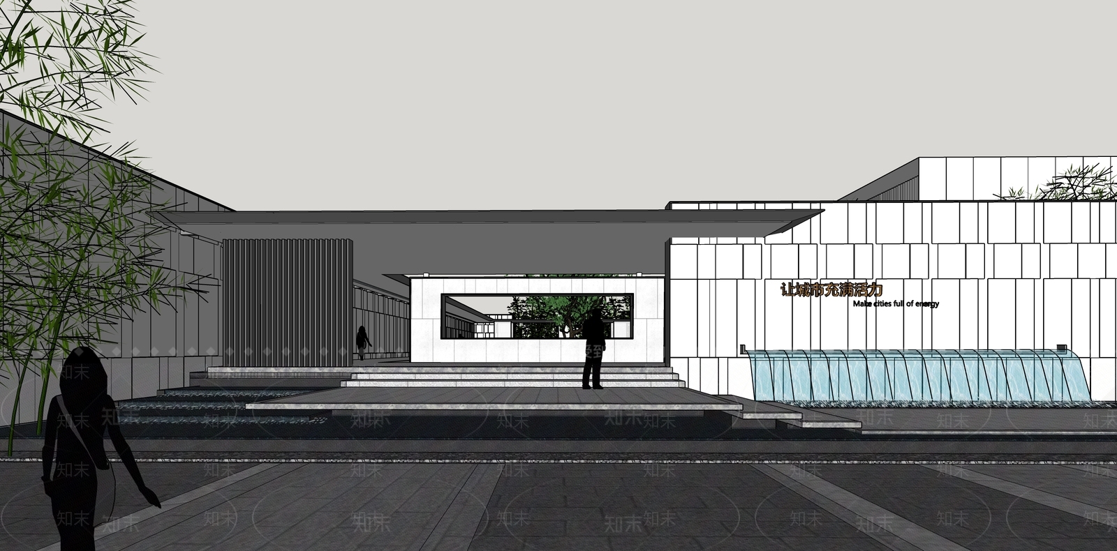 现代极简小区建筑SU模型下载【ID:1186228158】