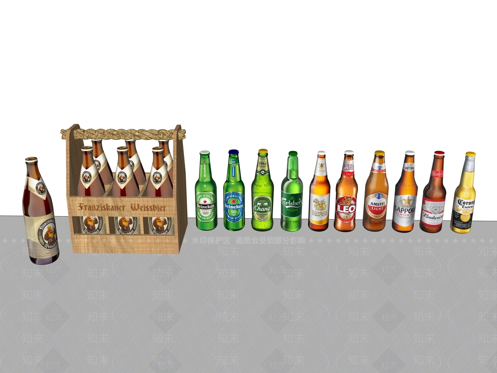酒具SU模型下载【ID:1186228640】