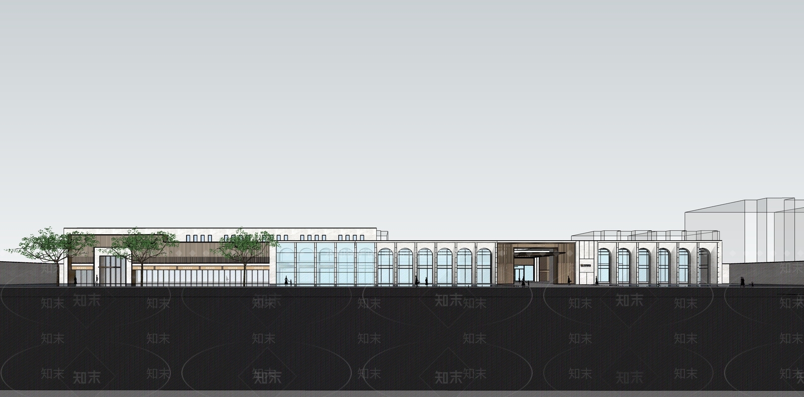 现代欧式小区建筑SU模型下载【ID:1186229489】