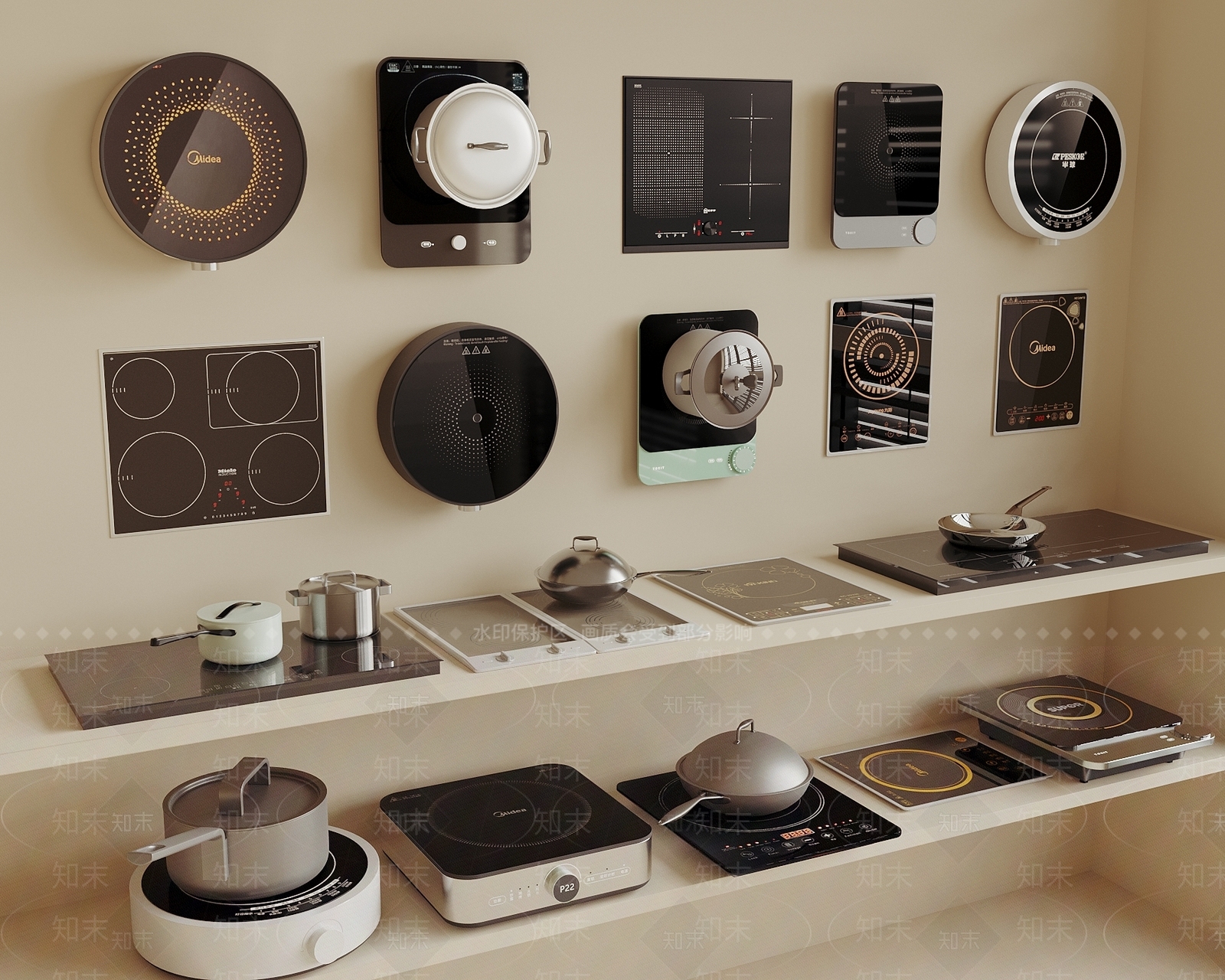 电磁炉SU模型下载【ID:1186232756】