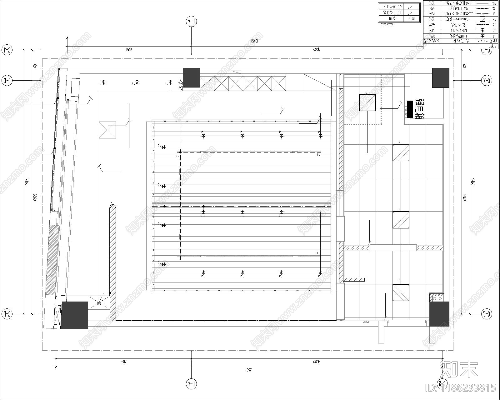 日式其他餐饮空间cad施工图下载【ID:1186233815】