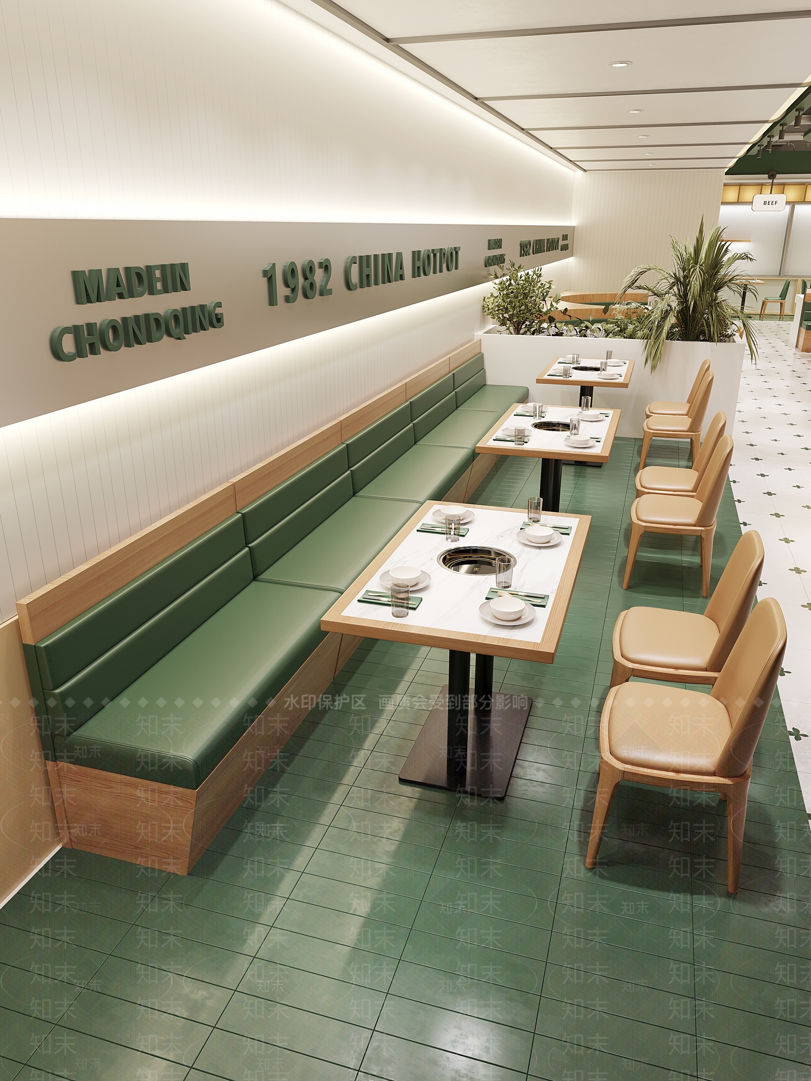 侘寂复古其他餐饮空间3D模型下载【ID:1186236658】