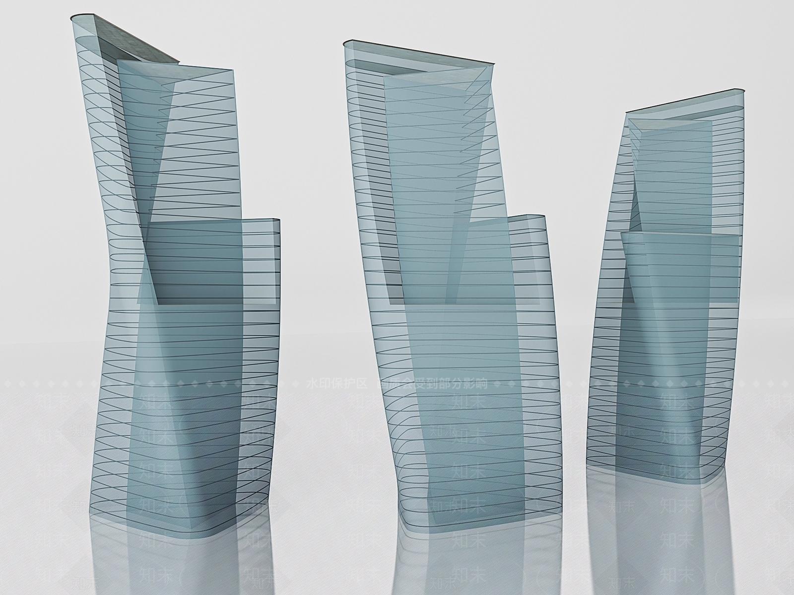 现代办公楼3D模型下载【ID:1186237410】