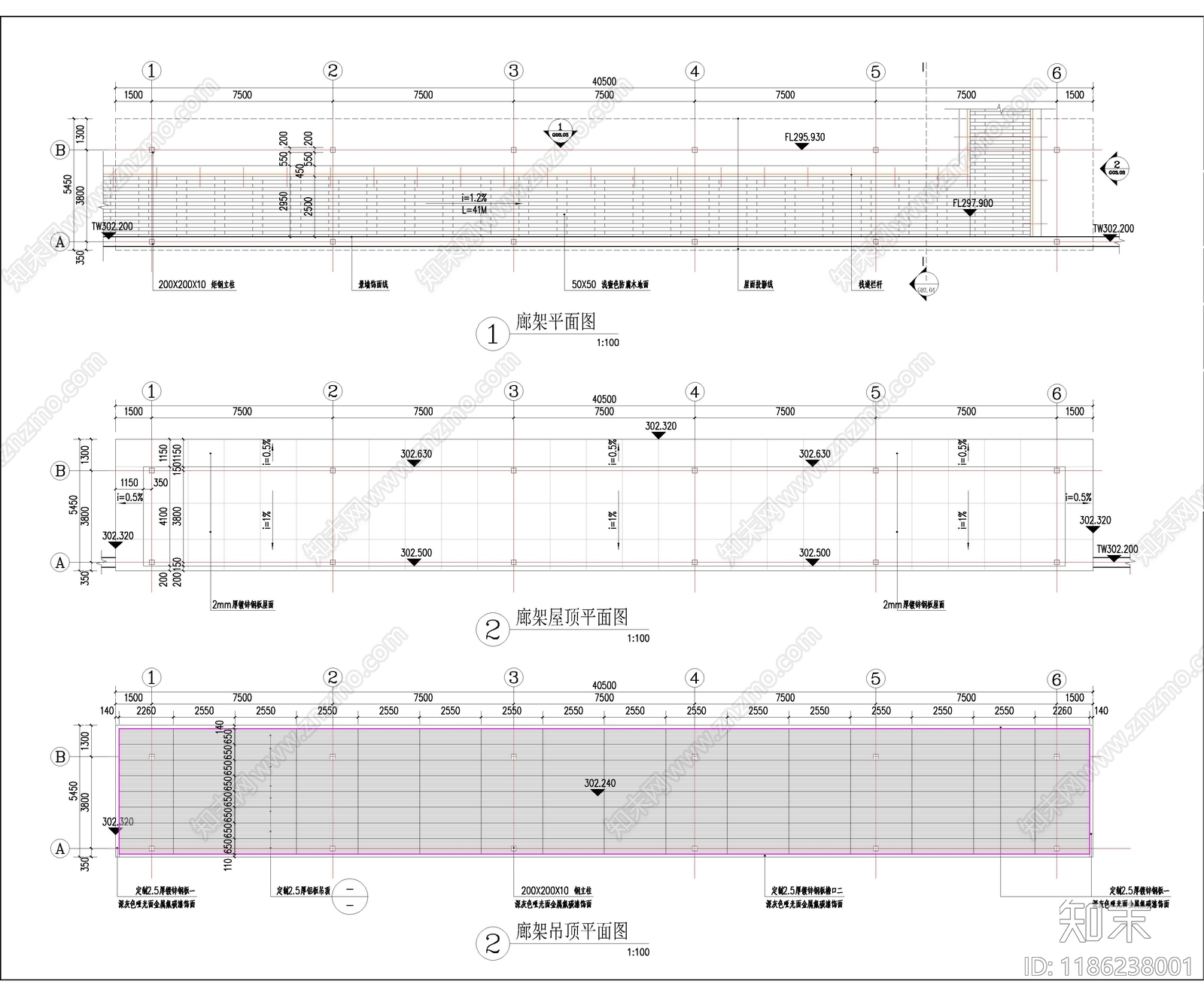 现代亭子图库cad施工图下载【ID:1186238001】