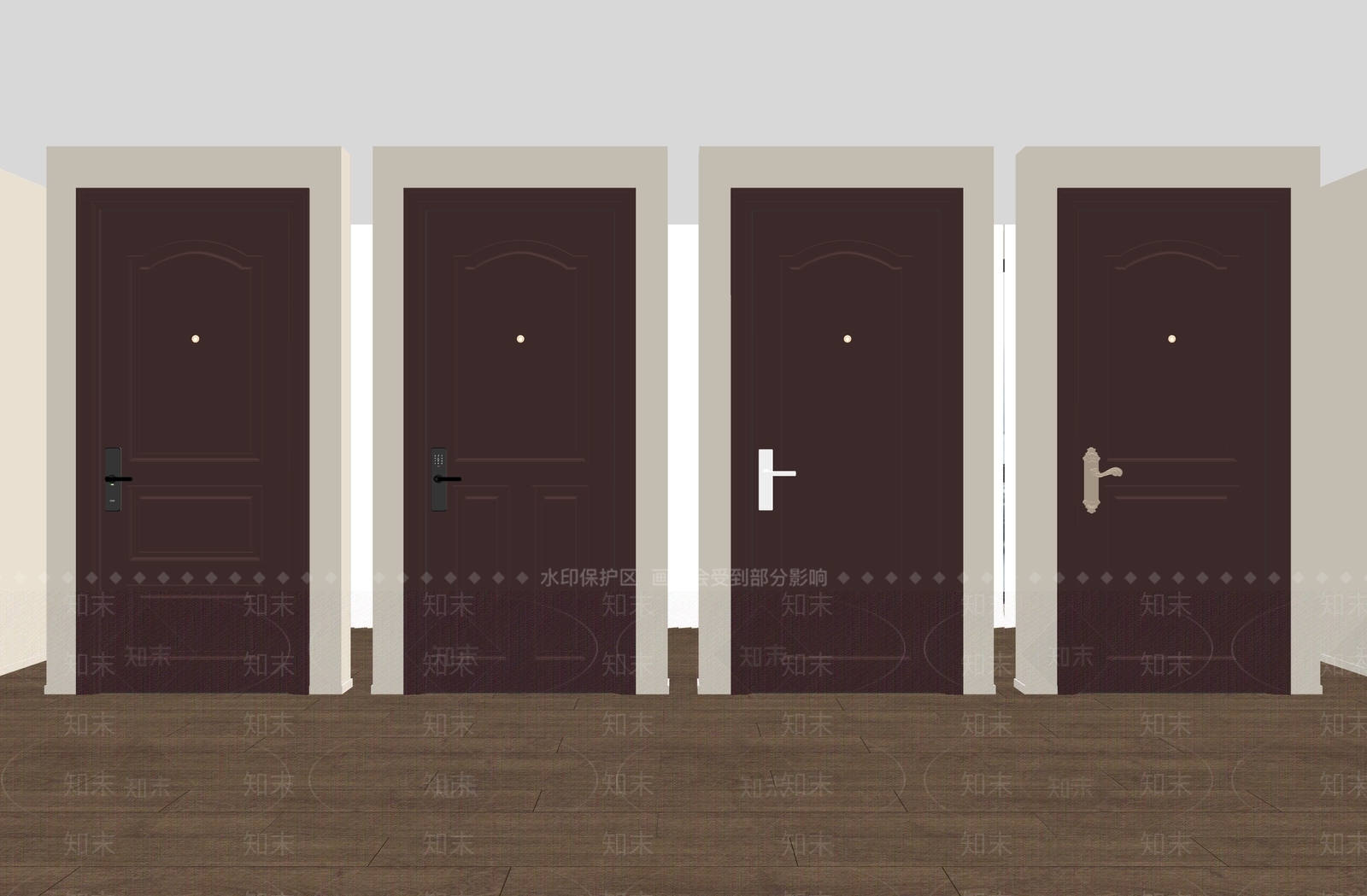 现代其他门SU模型下载【ID:1186238672】