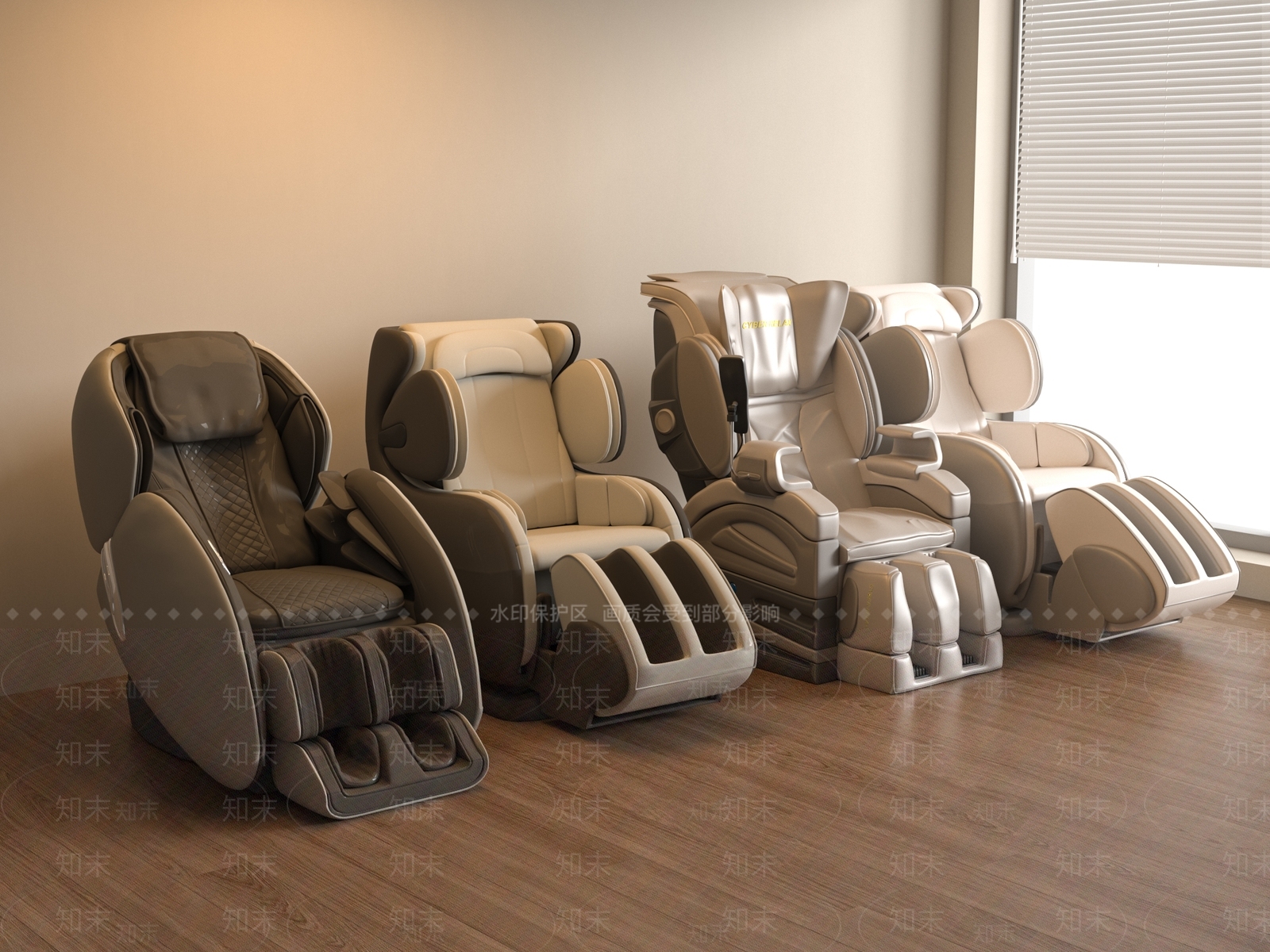 现代按摩椅3D模型下载【ID:1186240183】