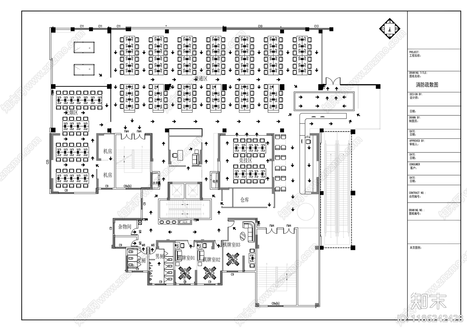 现代其他商业空间cad施工图下载【ID:1186242428】