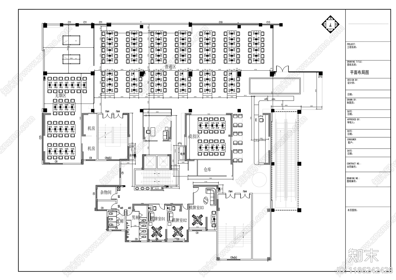 现代其他商业空间cad施工图下载【ID:1186242428】