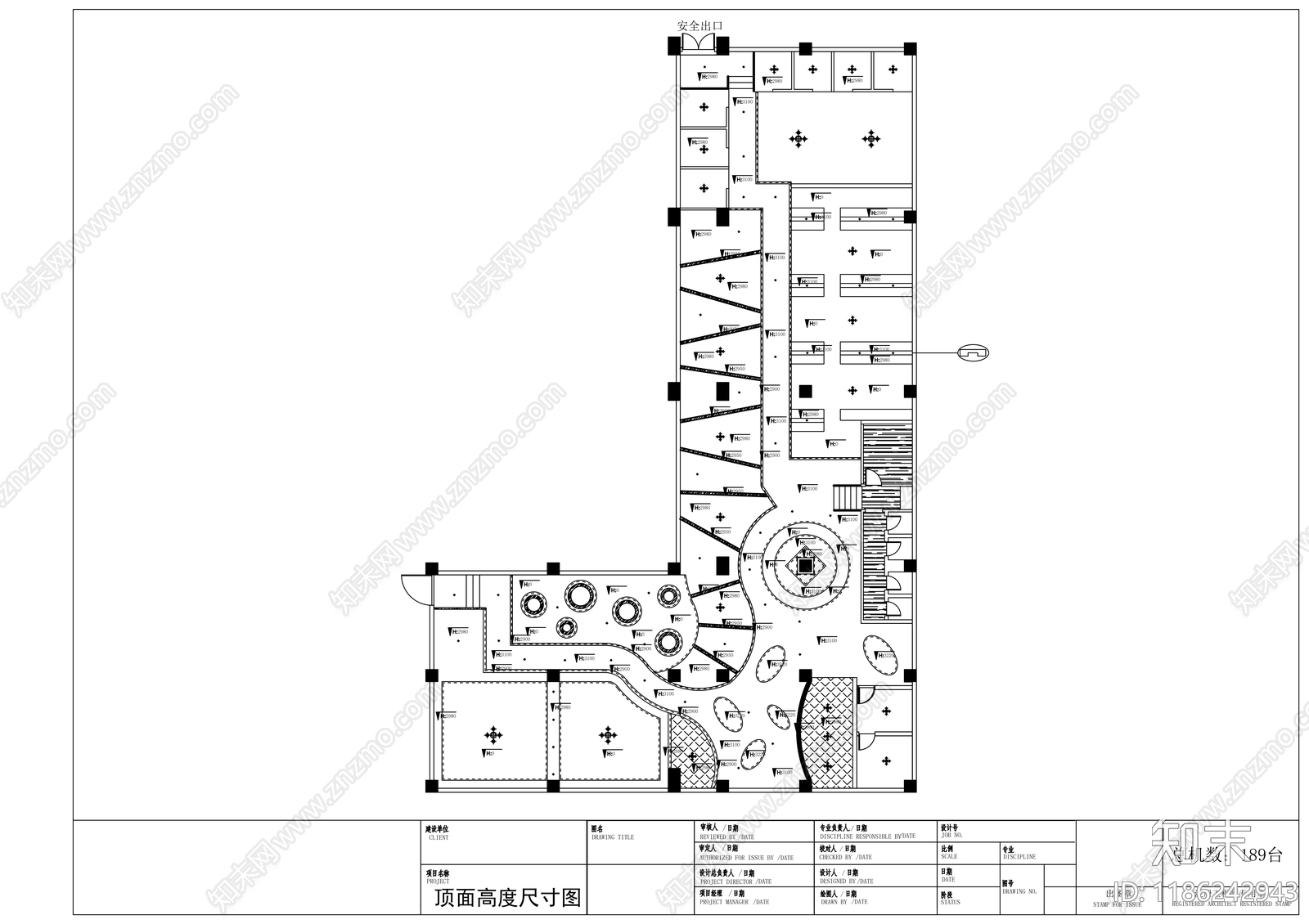 现代其他商业空间cad施工图下载【ID:1186242943】