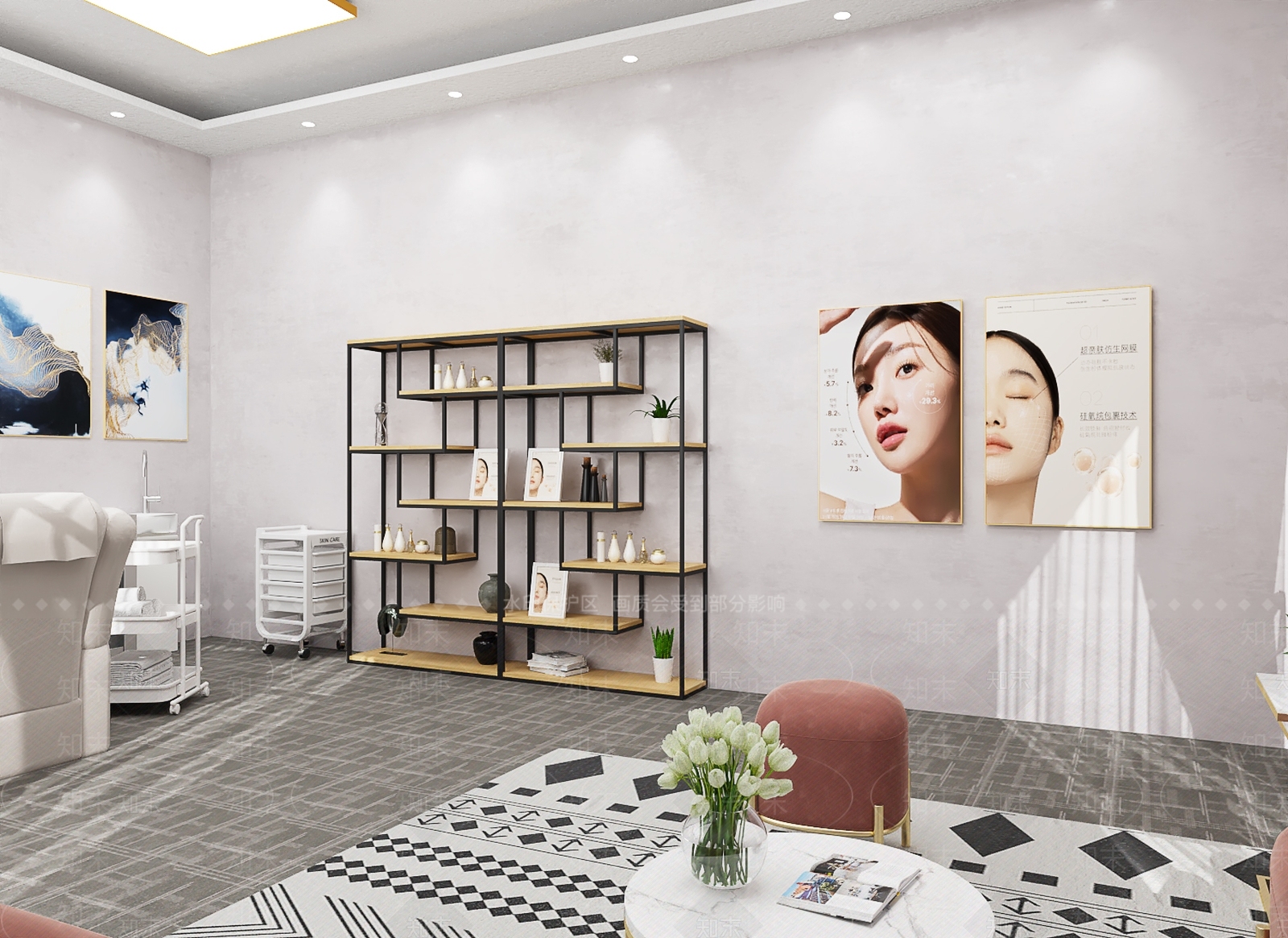 现代北欧其他商业空间3D模型下载【ID:1186296043】