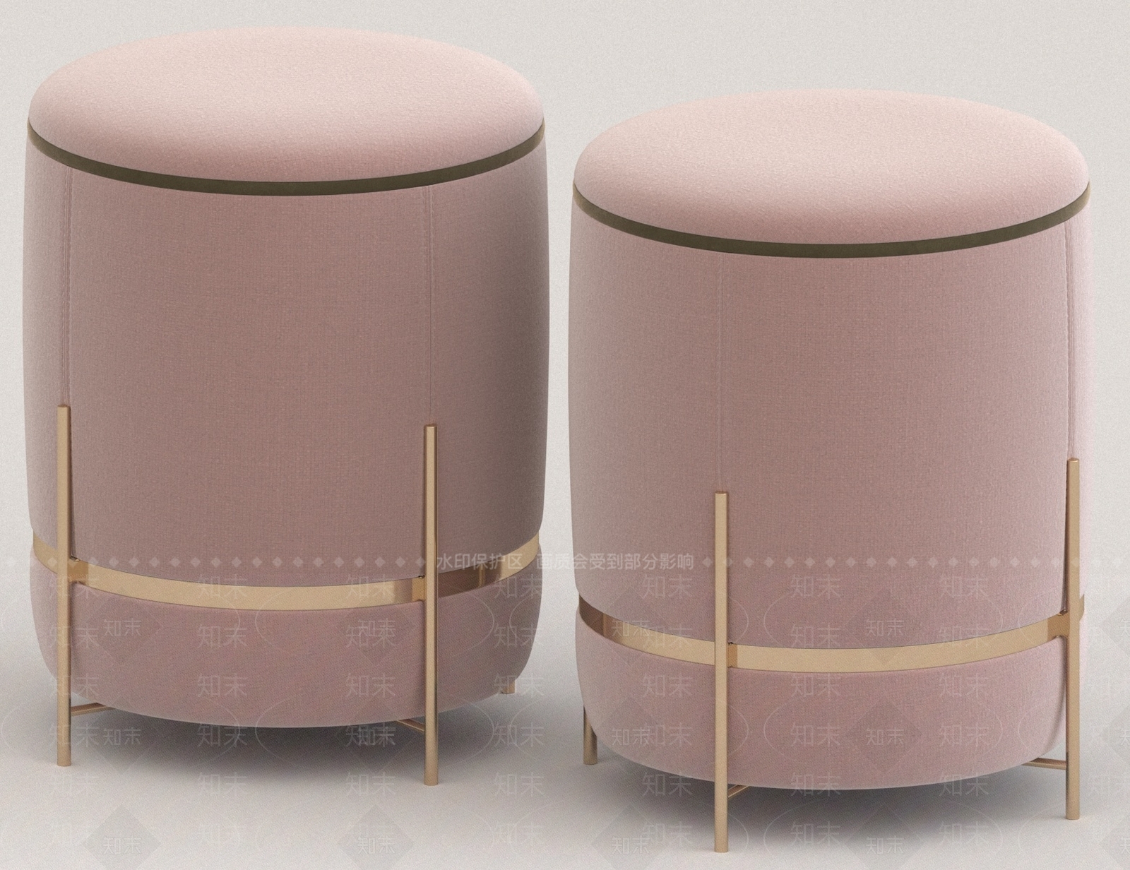现代妆台妆凳3D模型下载【ID:1186247206】