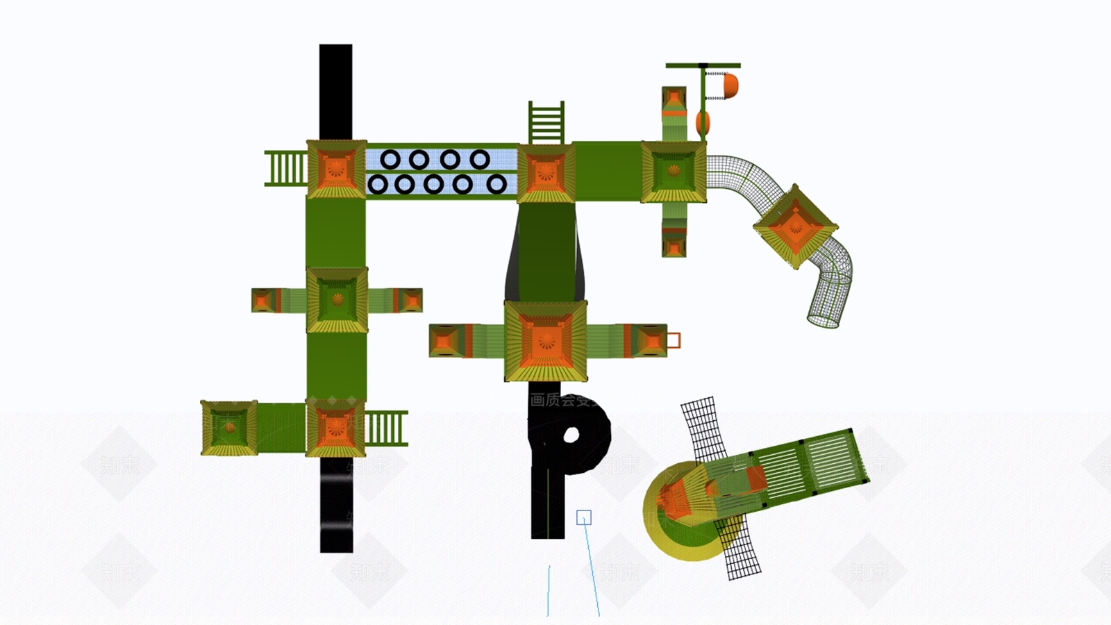现代公园3D模型下载【ID:1186247093】