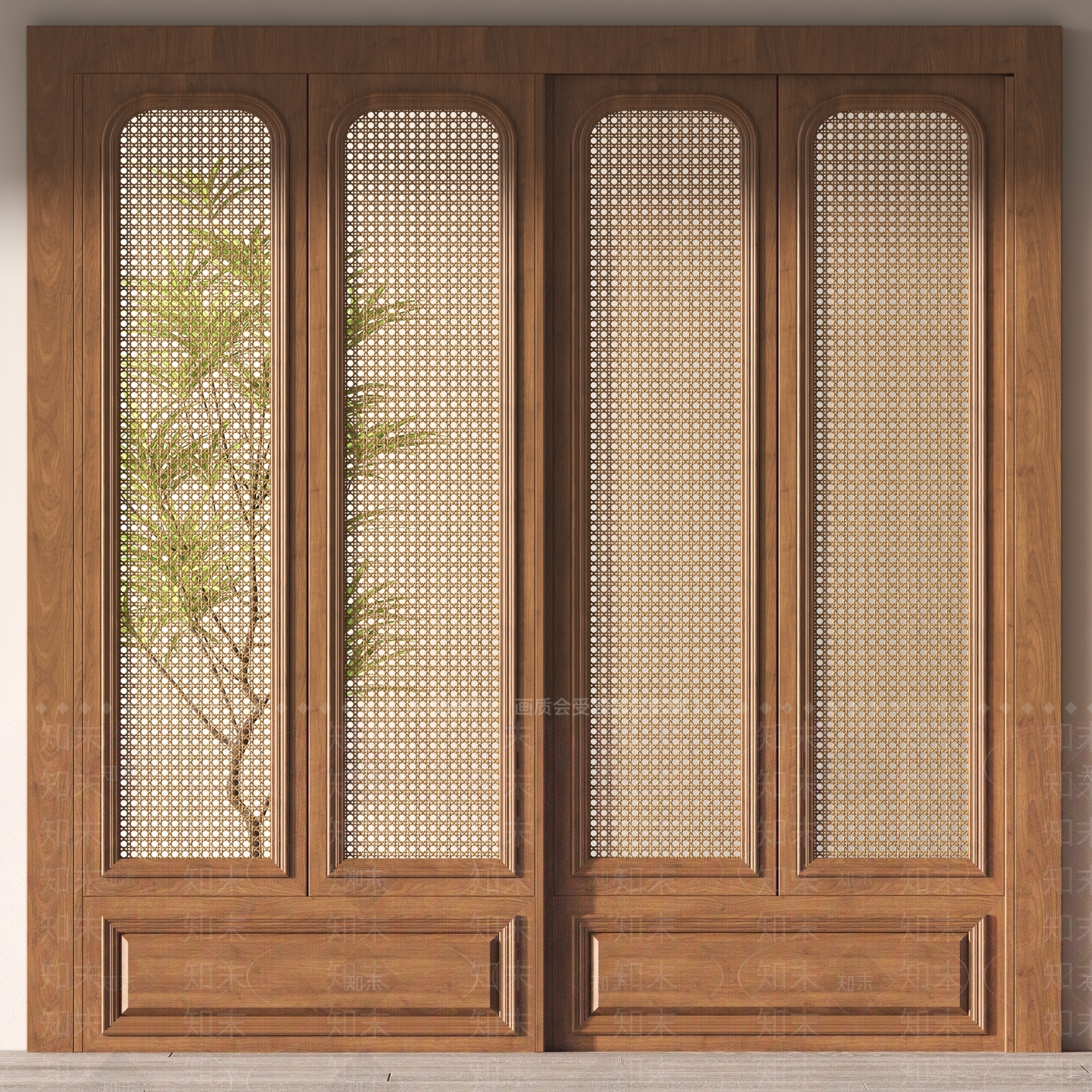 中古推拉门SU模型下载【ID:1186247439】