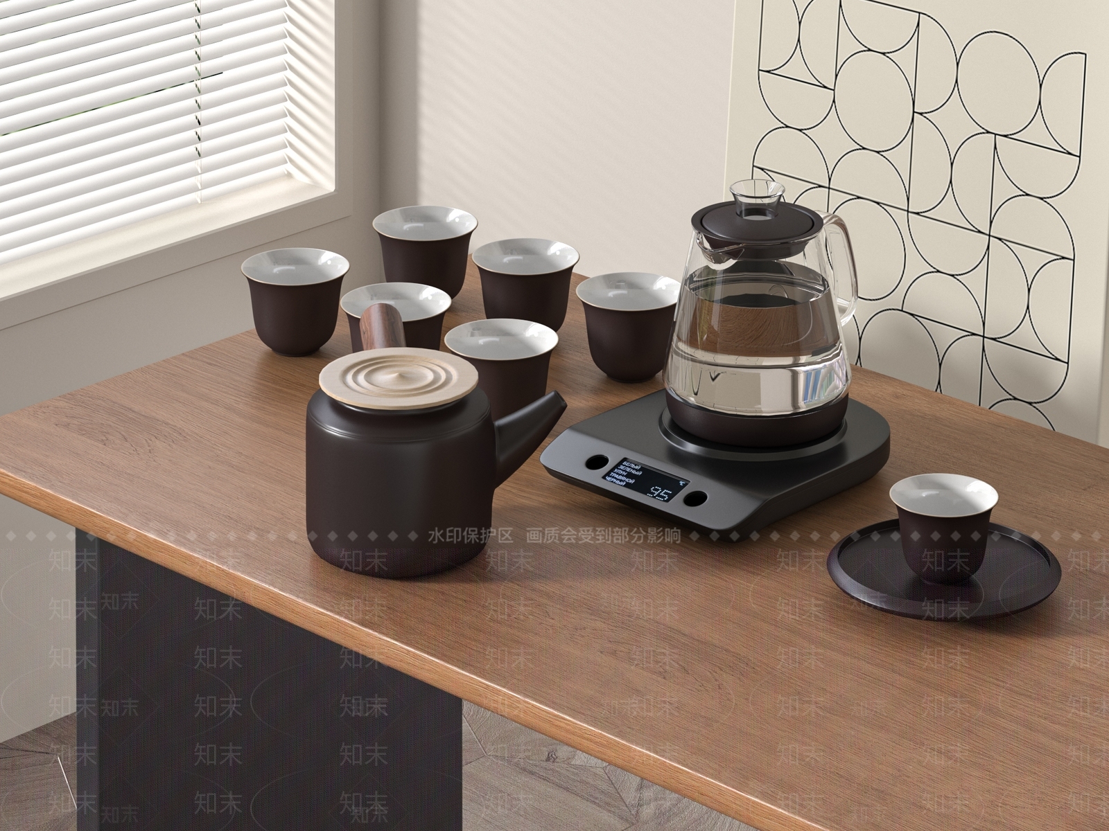 茶具SU模型下载【ID:1186247647】