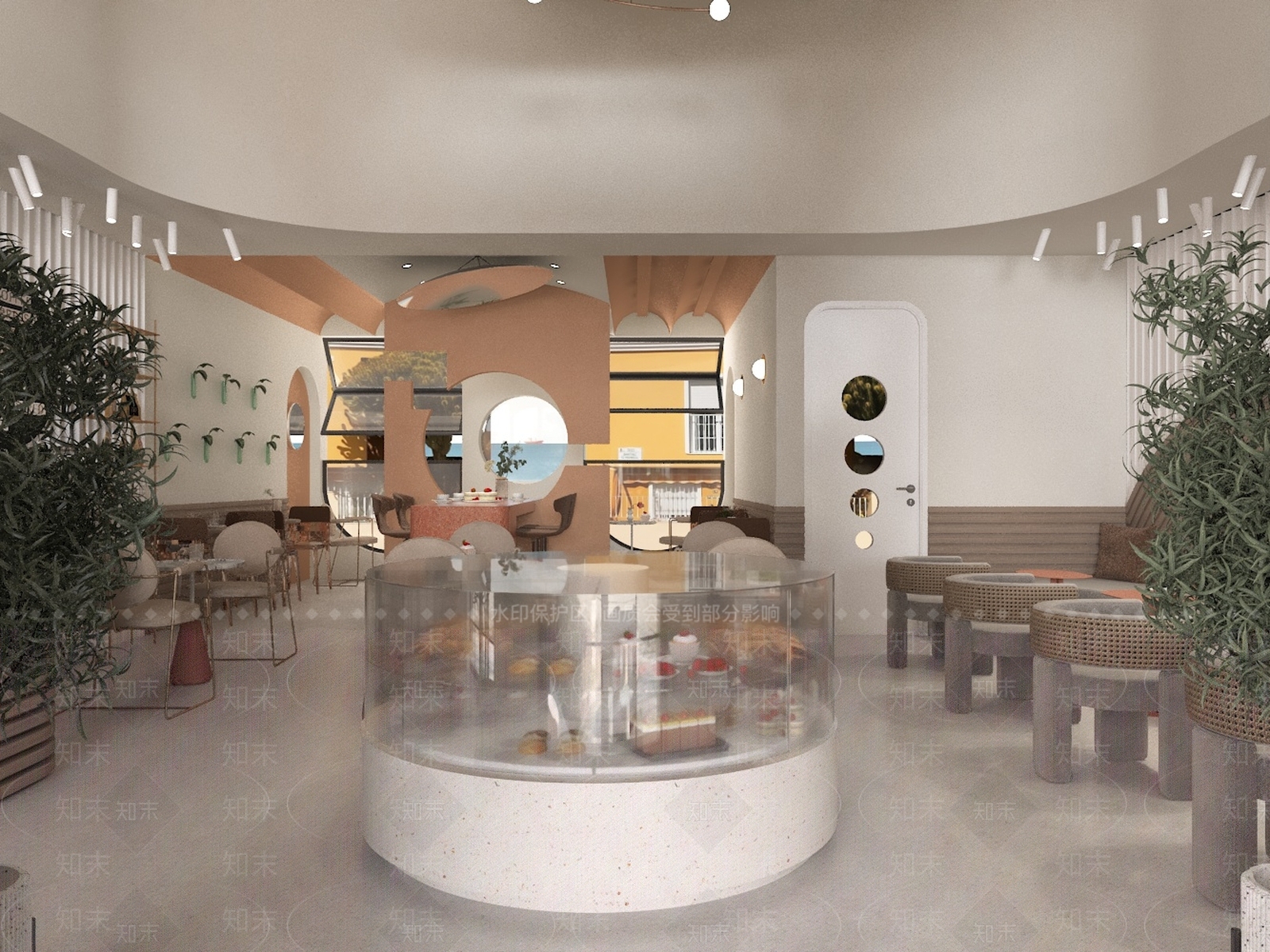 现代咖啡厅3D模型下载【ID:1186247608】