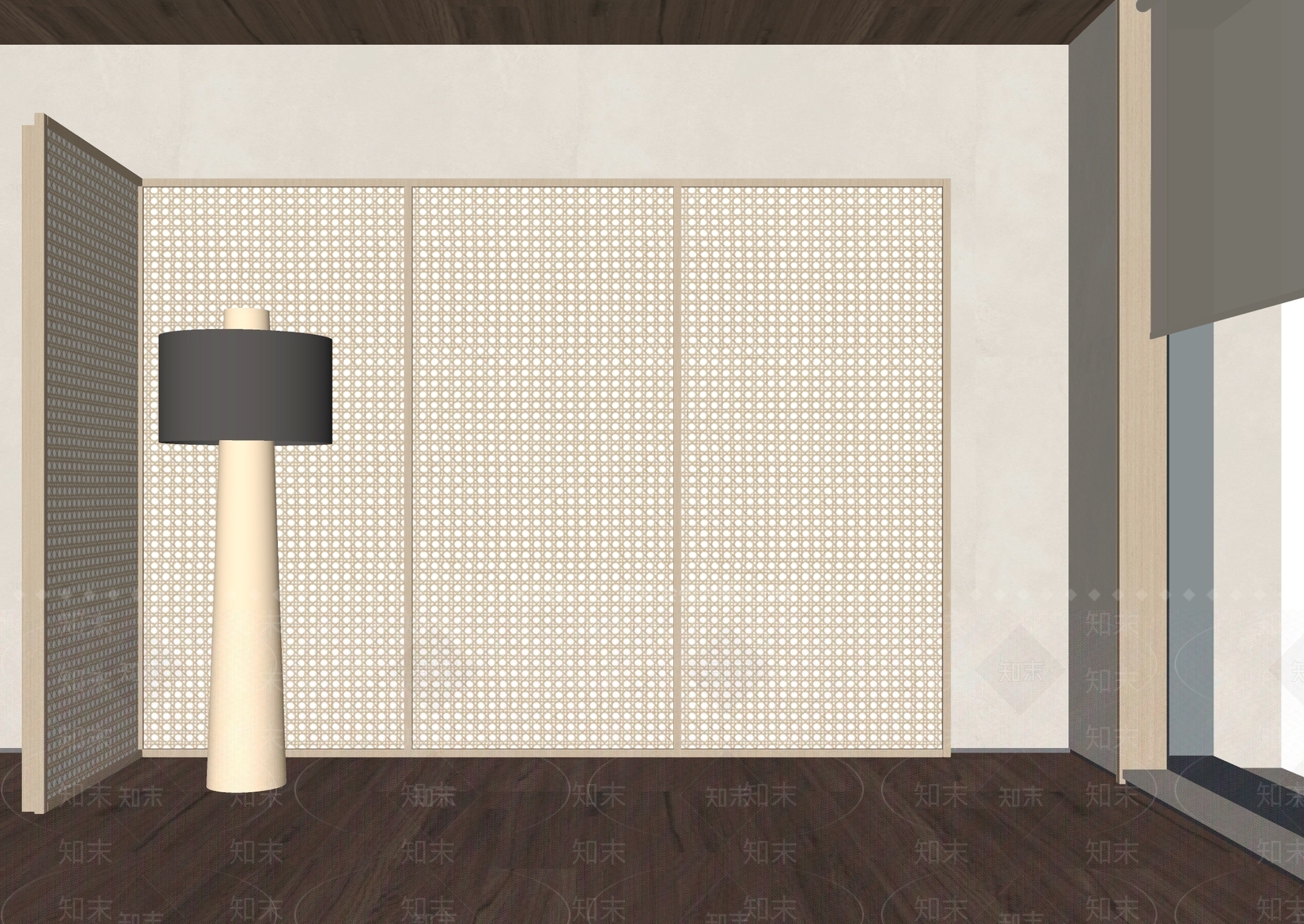 现代屏风SU模型下载【ID:1186252681】