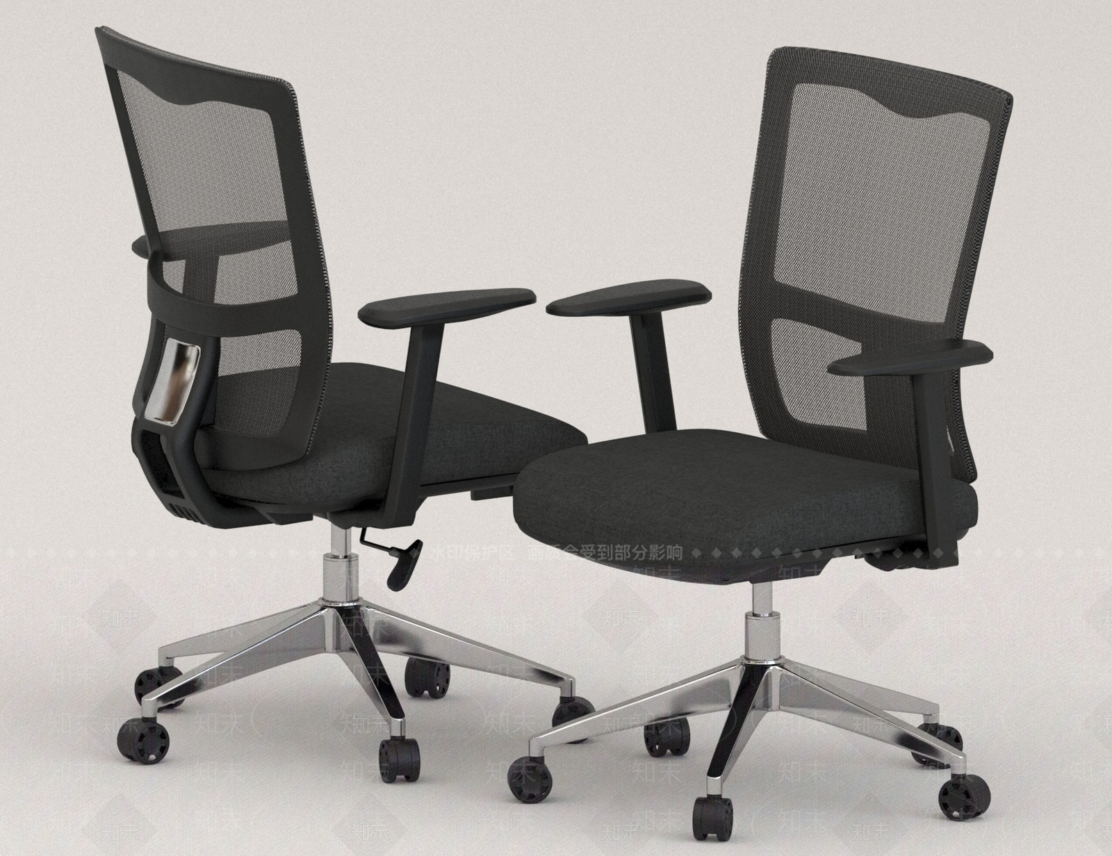 现代办公椅3D模型下载【ID:1186258706】