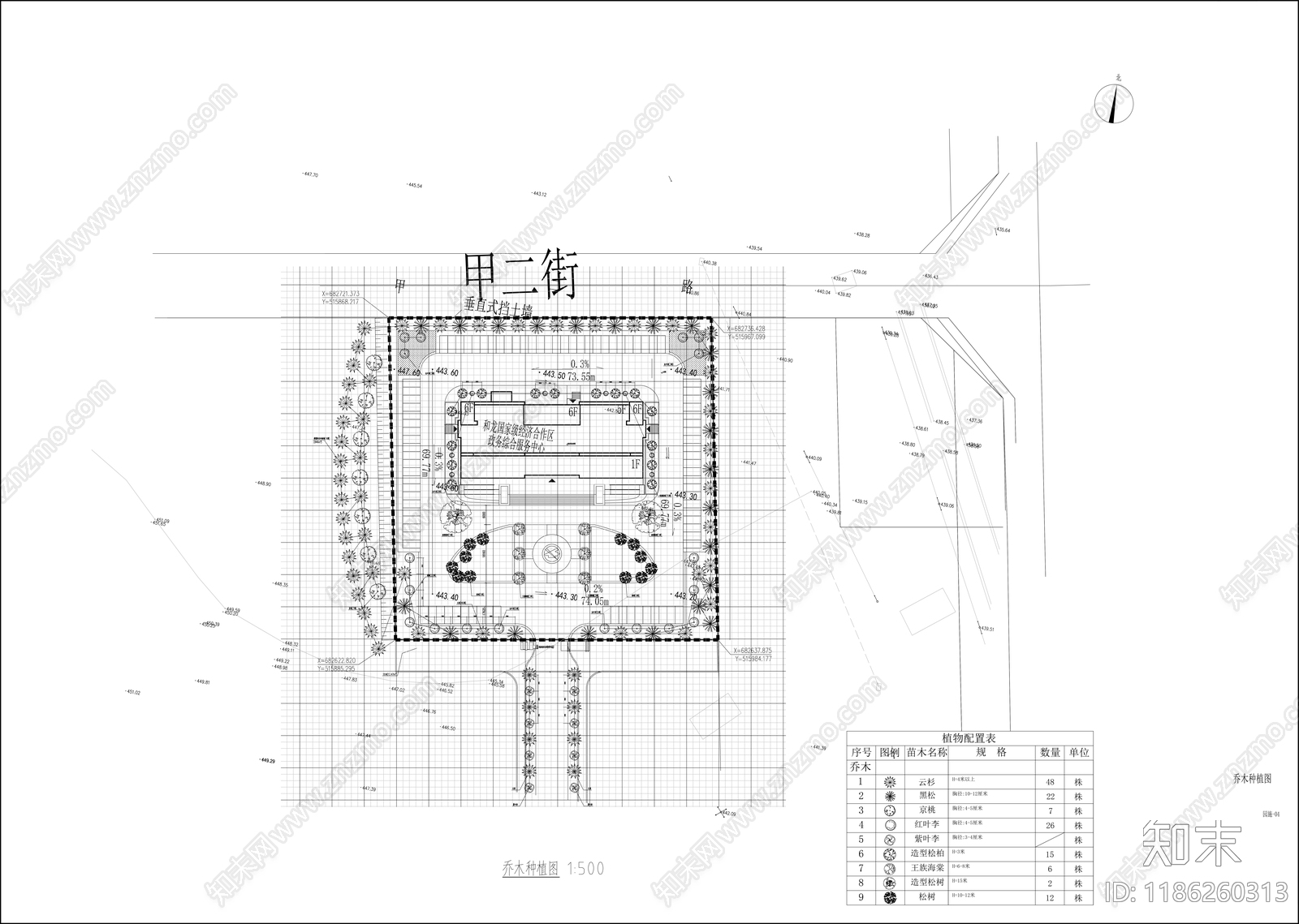 产业园景观cad施工图下载【ID:1186260313】