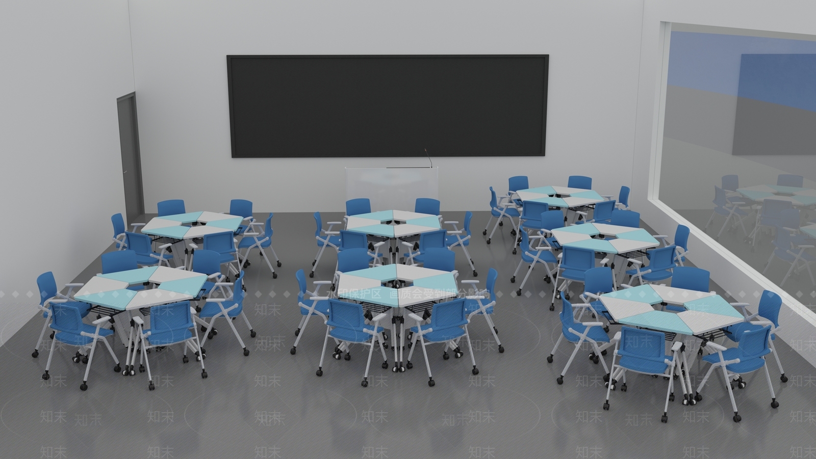 现代办公桌3D模型下载【ID:1186260666】