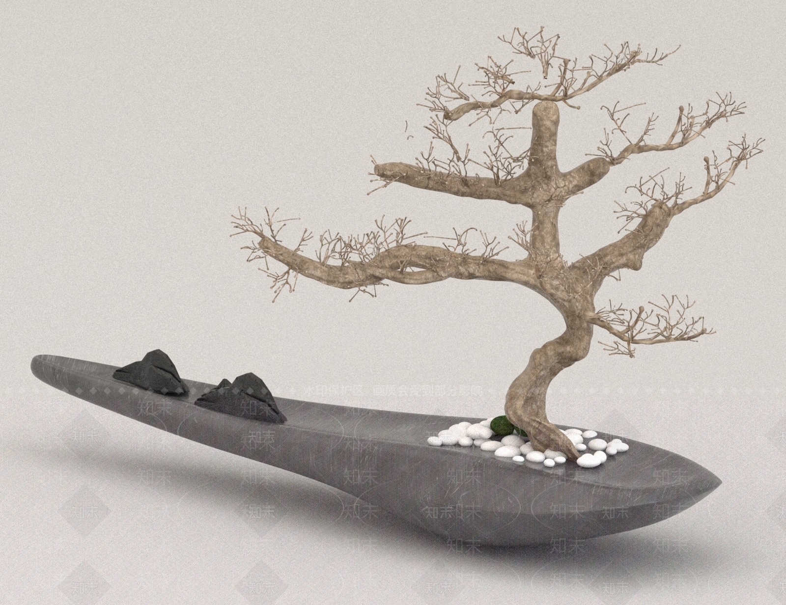 现代摆件组合3D模型下载【ID:1186265566】