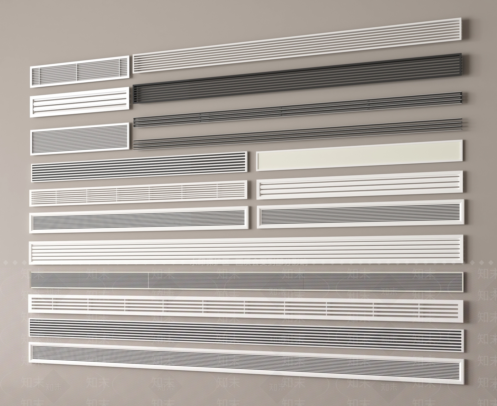 空调出风口3D模型下载【ID:1186263595】