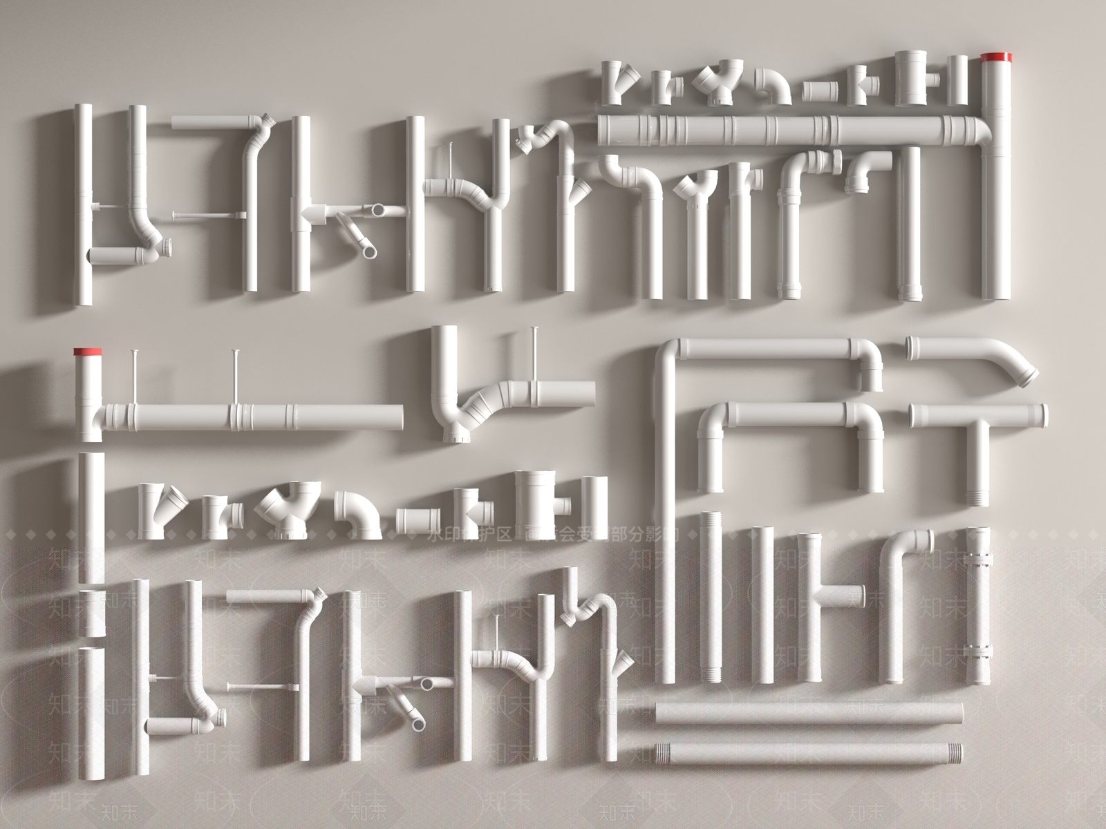 管道零件SU模型下载【ID:1186264197】