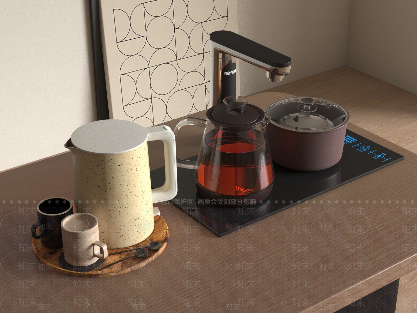 家用电器组合SU模型下载【ID:1186264266】