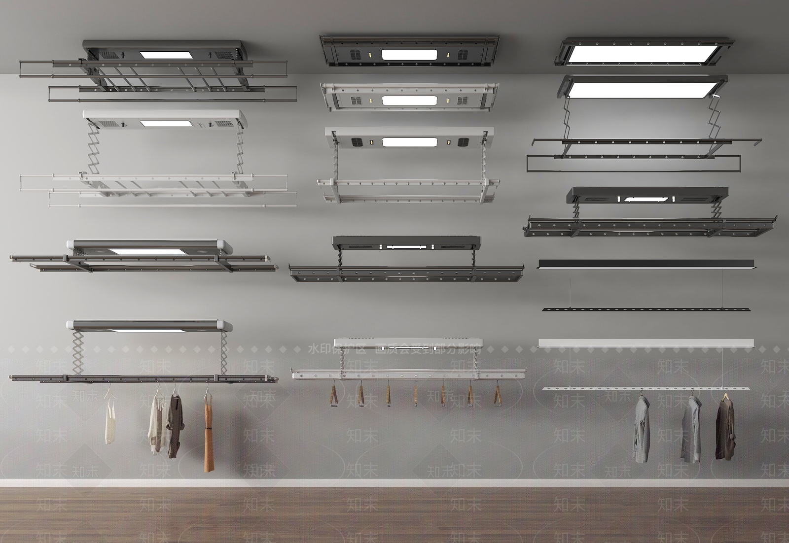 晾衣架SU模型下载【ID:1186264427】