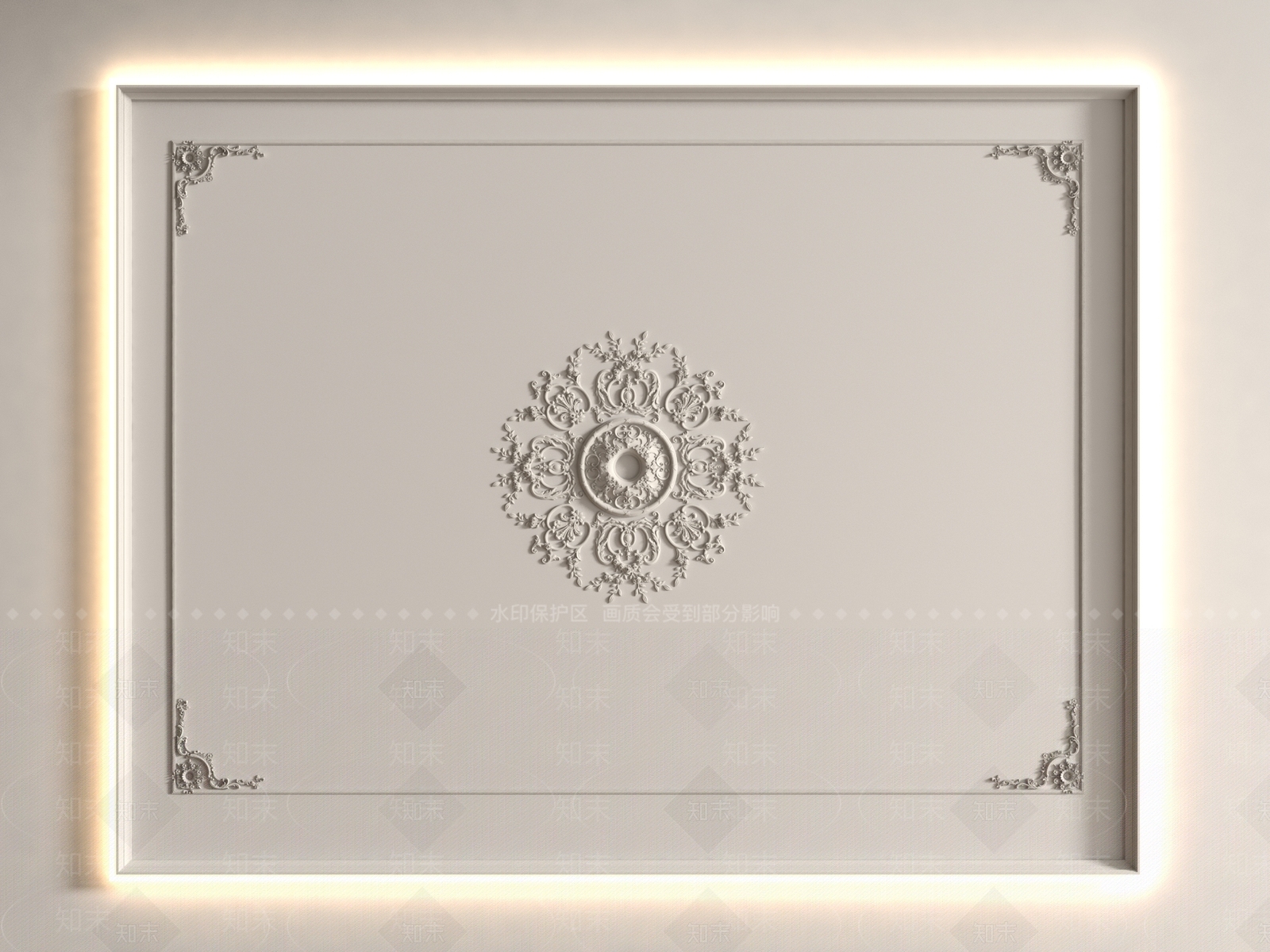 吊顶SU模型下载【ID:1186266639】