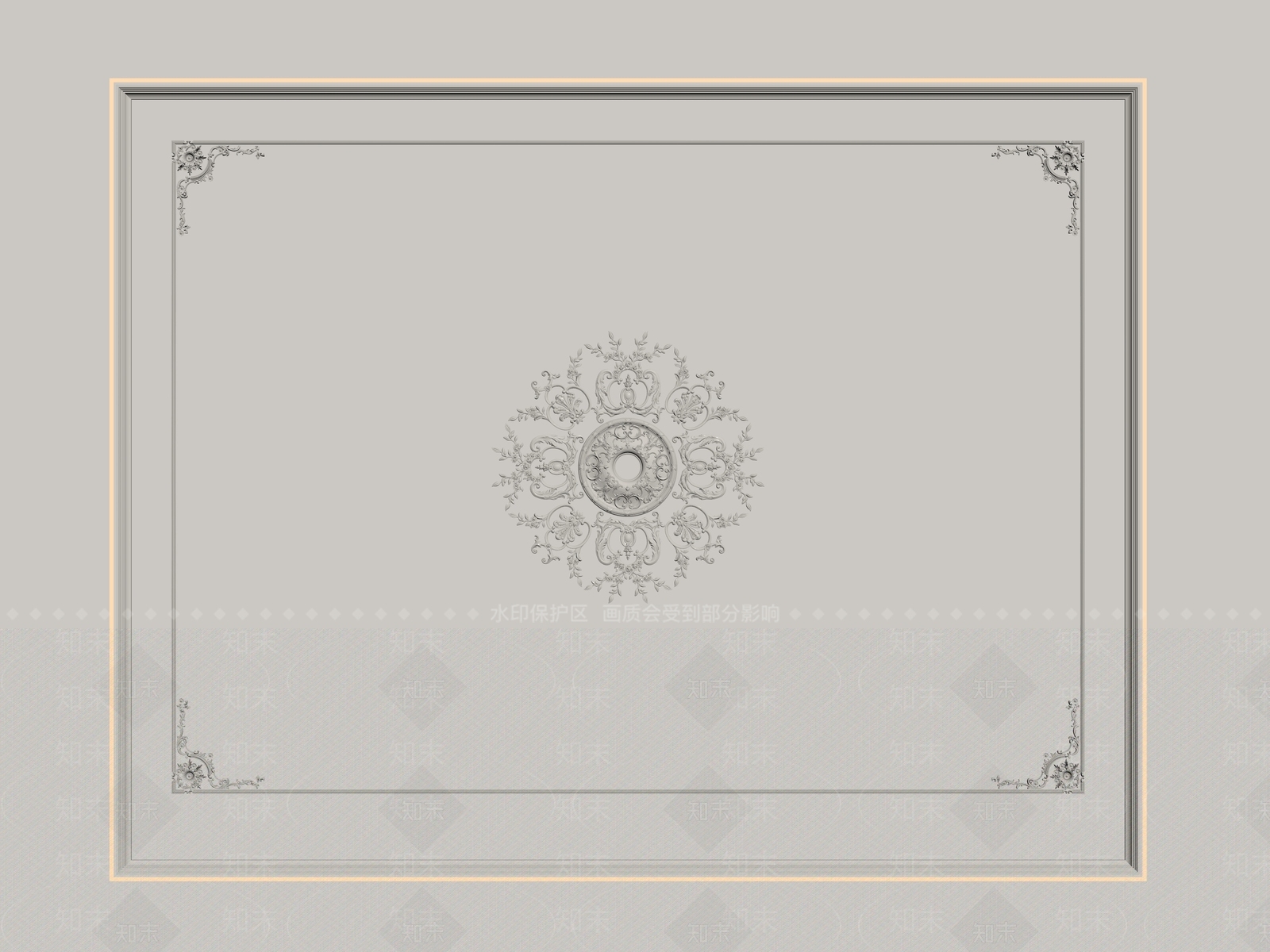 吊顶SU模型下载【ID:1186266639】