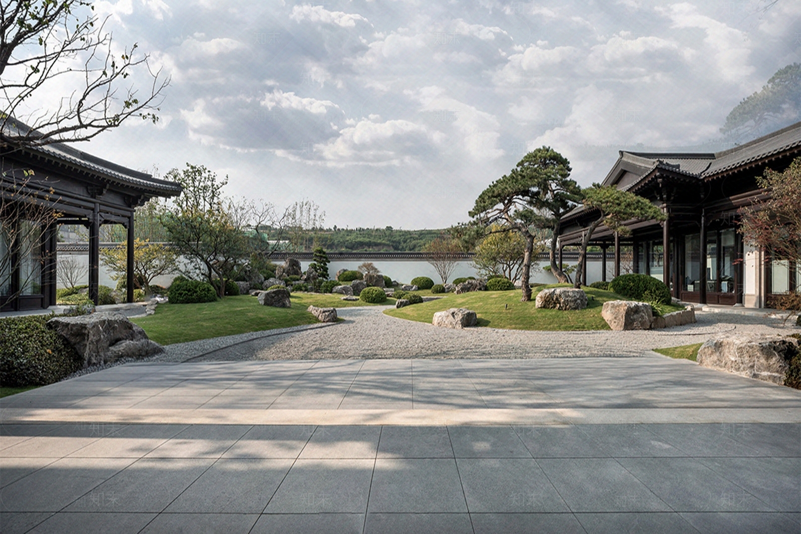 现代新中式其它外景贴图下载【ID:1186278068】