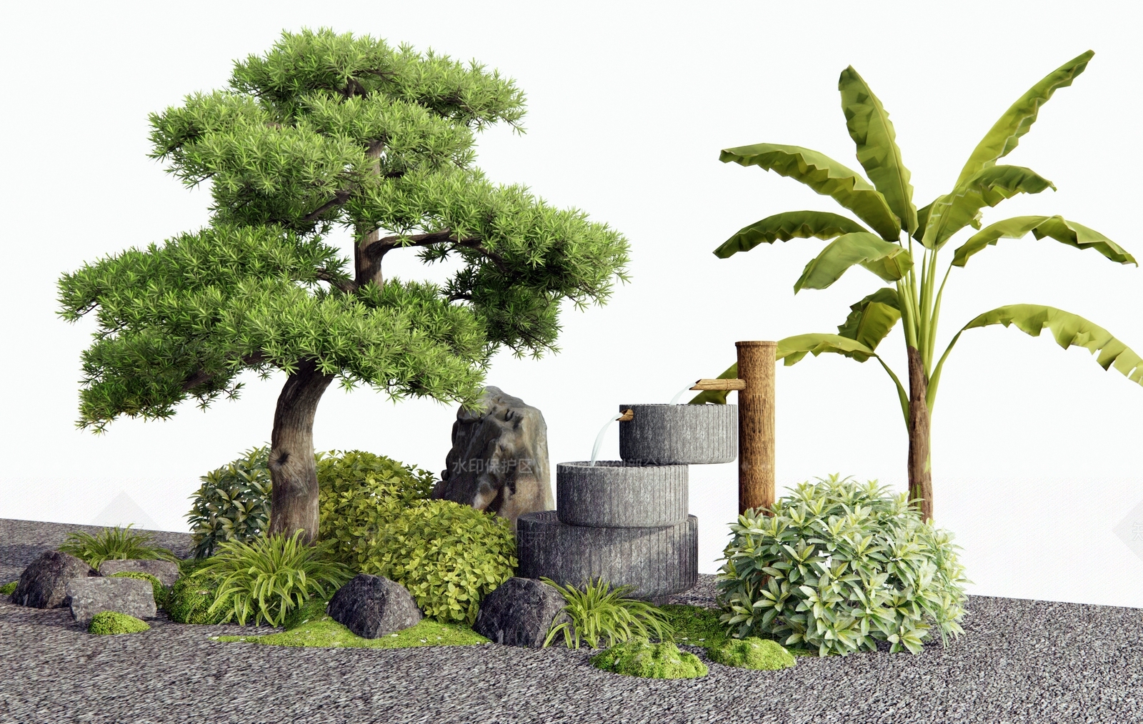 植物堆3D模型下载【ID:1186283019】
