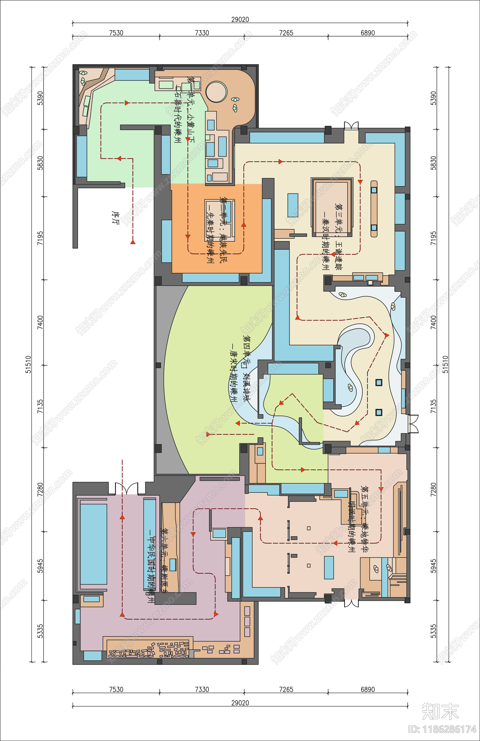 文化展厅施工图下载【ID:1186286174】