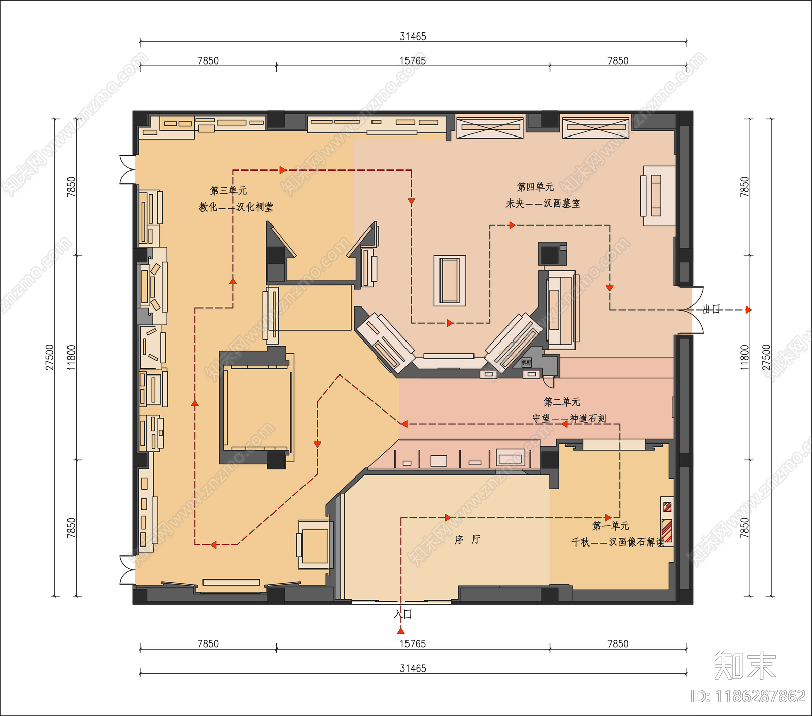 文化展厅施工图下载【ID:1186287862】