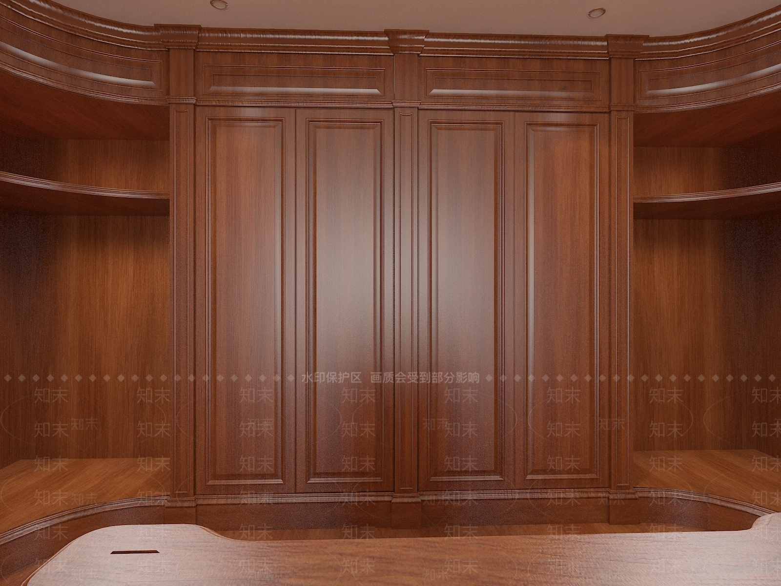 中式欧式衣帽间3D模型下载【ID:1186286448】