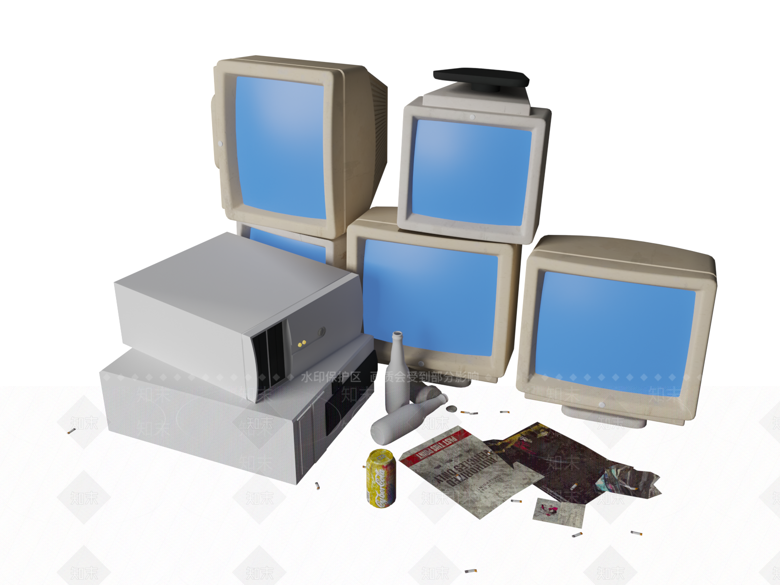 电脑3D模型下载【ID:1186291918】