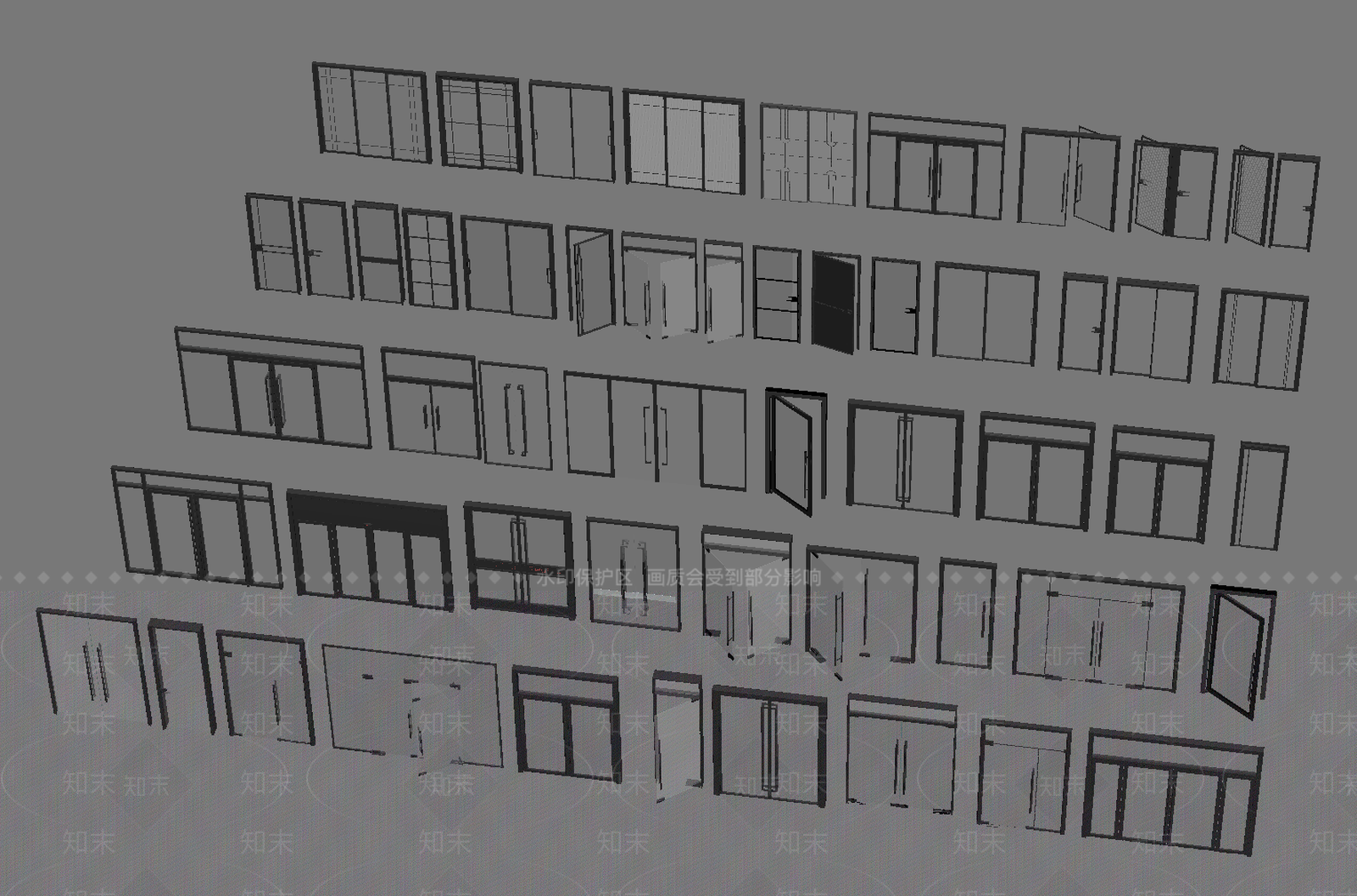 现代其他门SU模型下载【ID:1186296129】