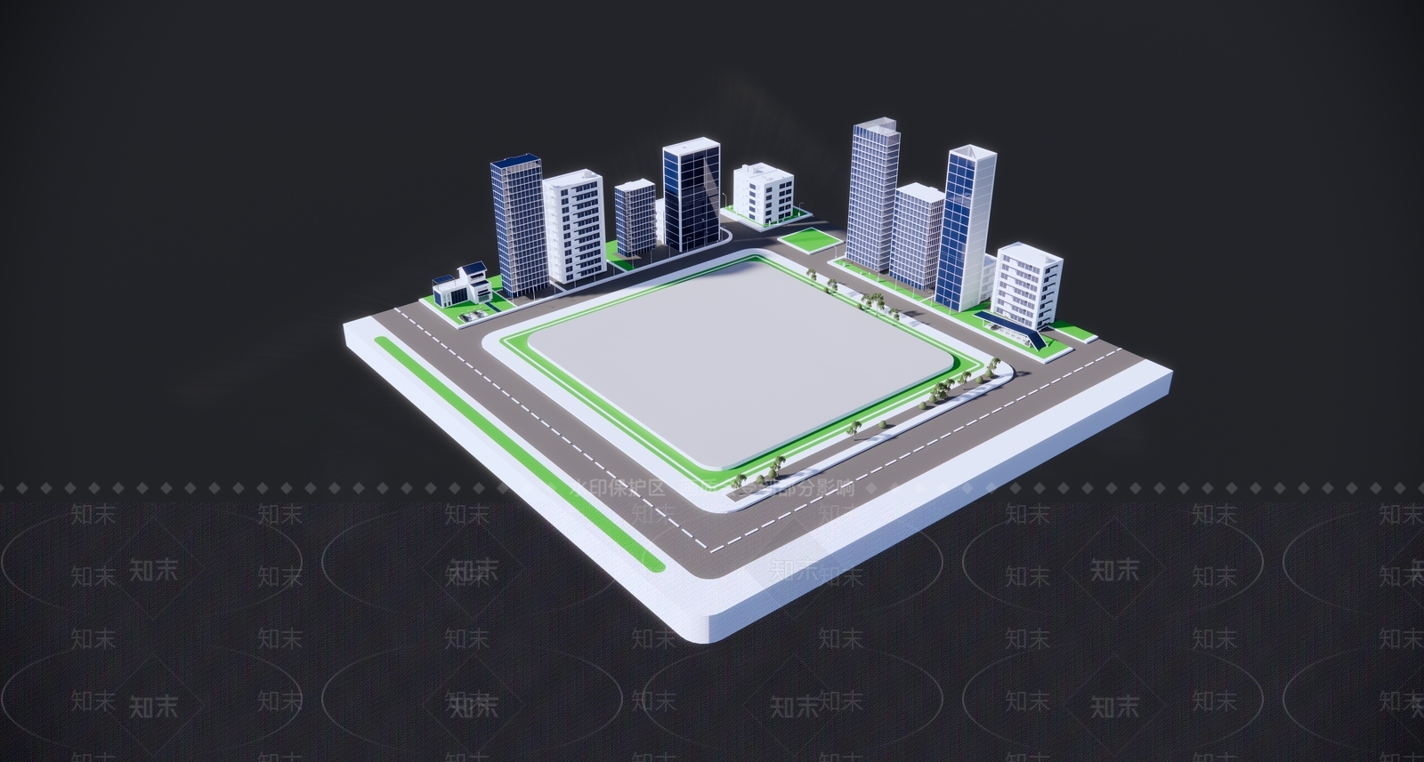 现代小公建SU模型下载【ID:1186340637】