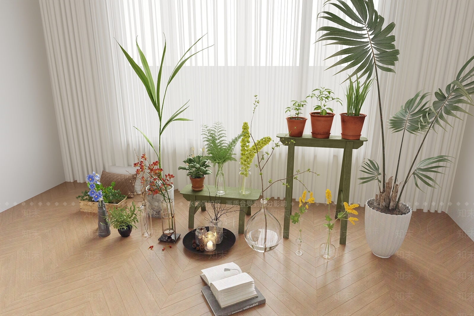 盆栽3D模型下载【ID:1186300169】