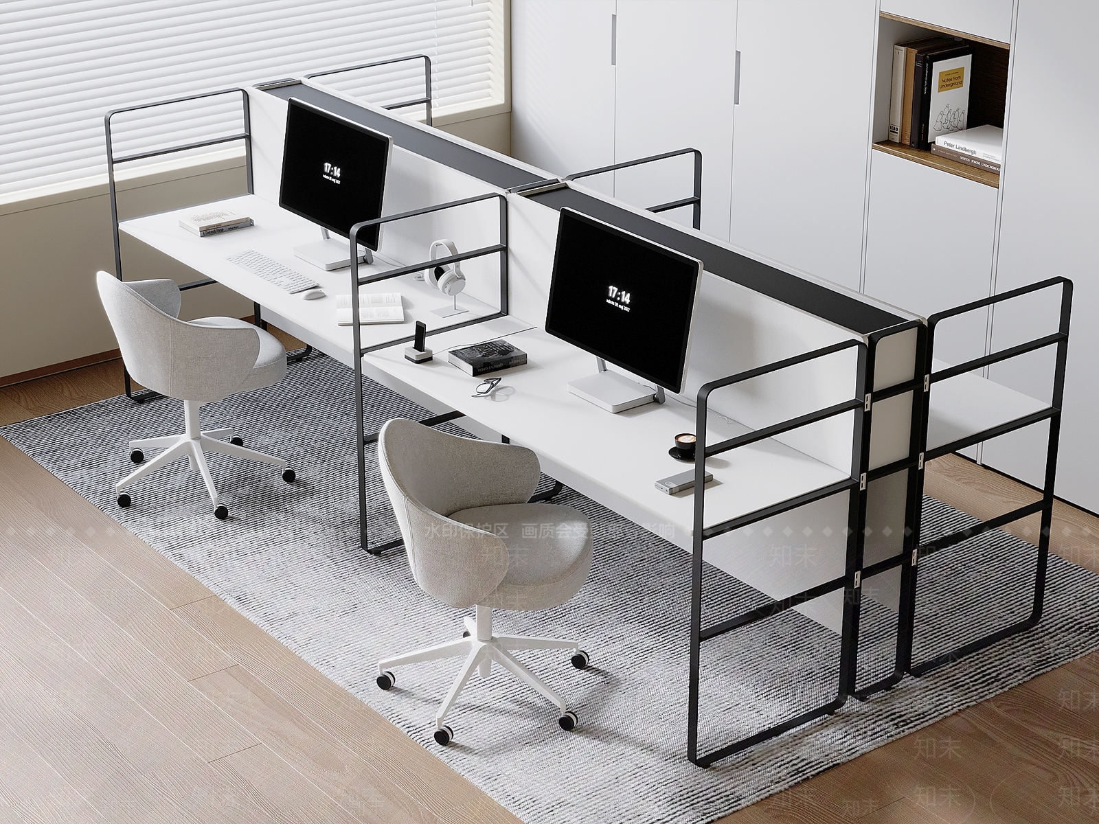 现代办公桌椅3D模型下载【ID:1186487232】