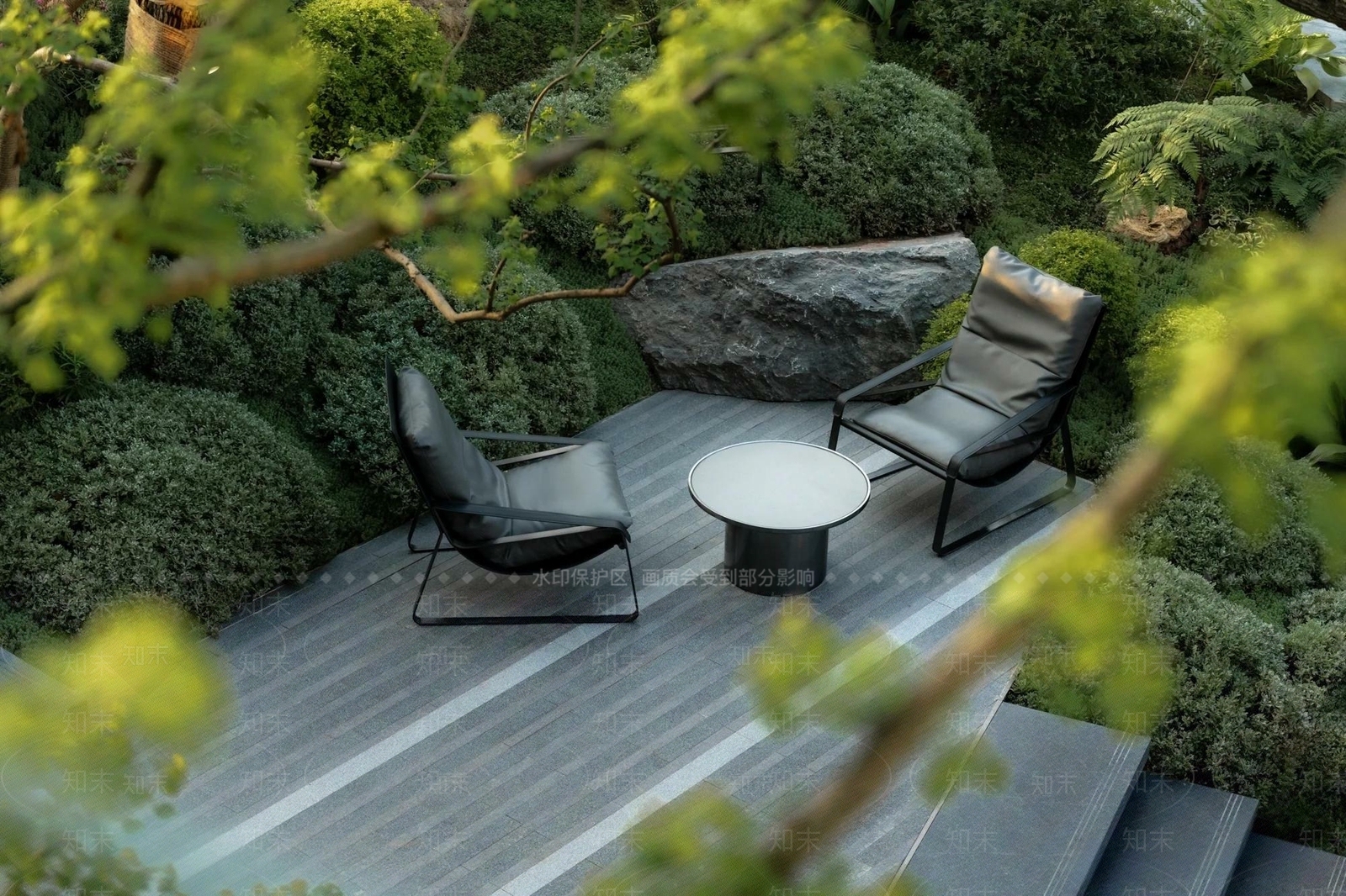 现代新中式其他户外家具SU模型下载【ID:1186301181】