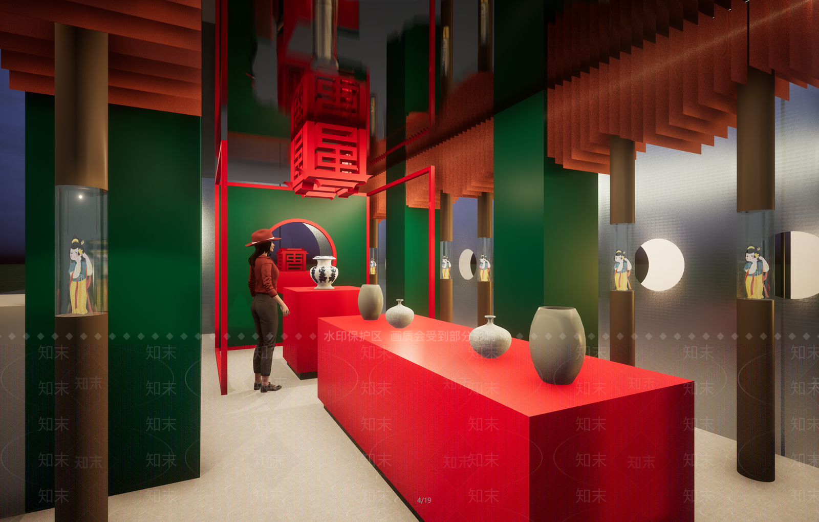 中式简约玩具礼品店SU模型下载【ID:1186358787】