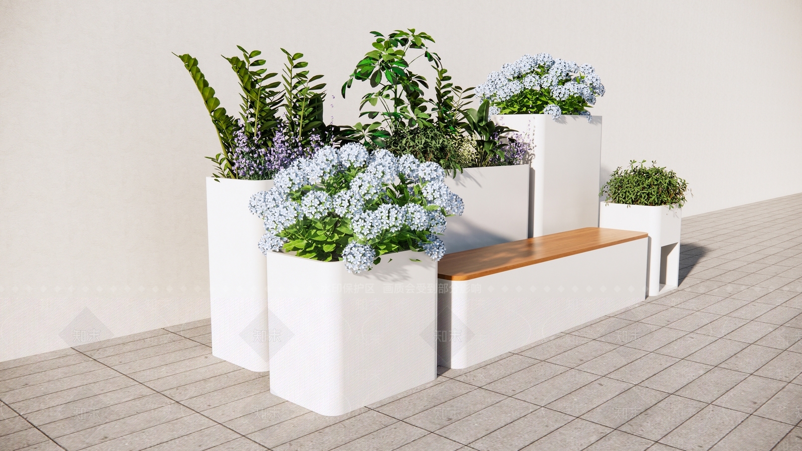 花草SU模型下载【ID:1186303591】