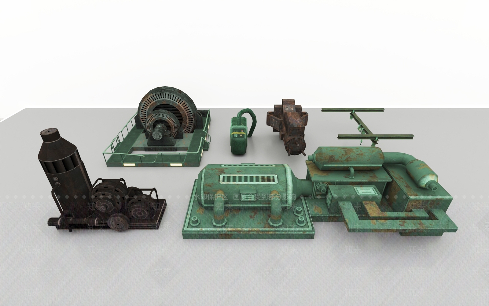 工业其他局部构件3D模型下载【ID:1186305308】