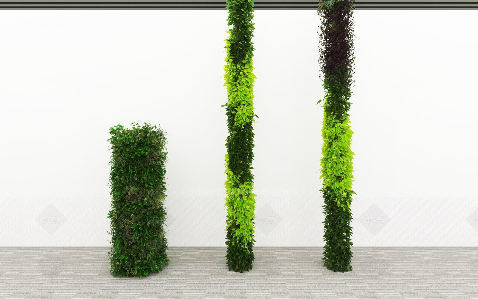 绿植墙3D模型下载【ID:1186305548】