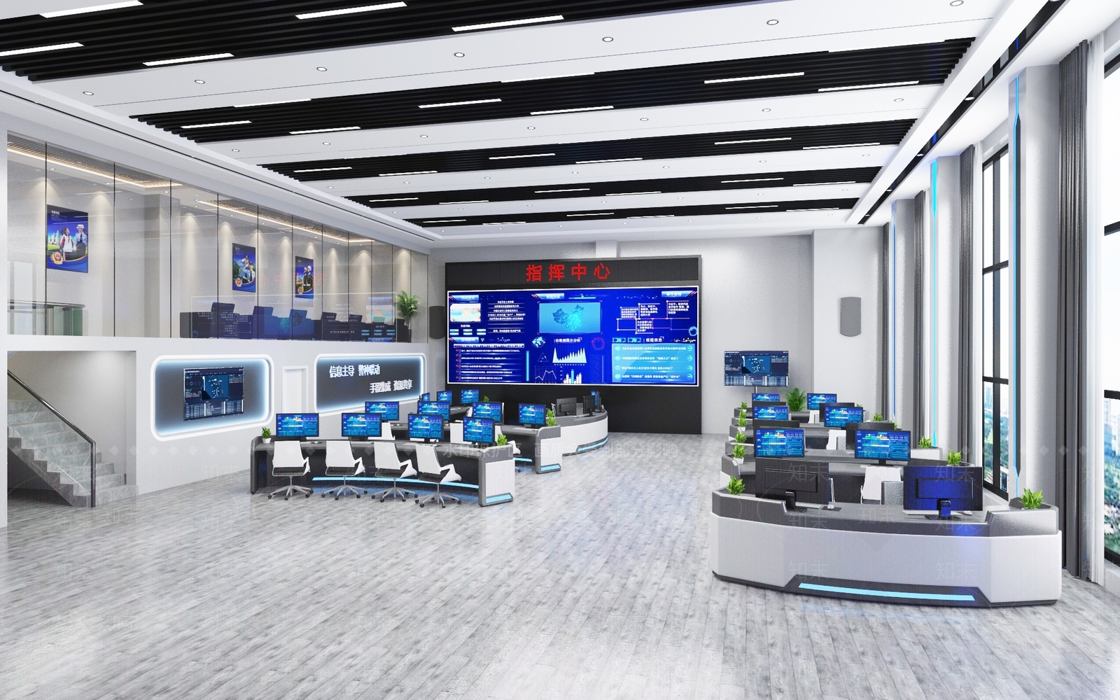 现代指挥中心3D模型下载【ID:1186306651】