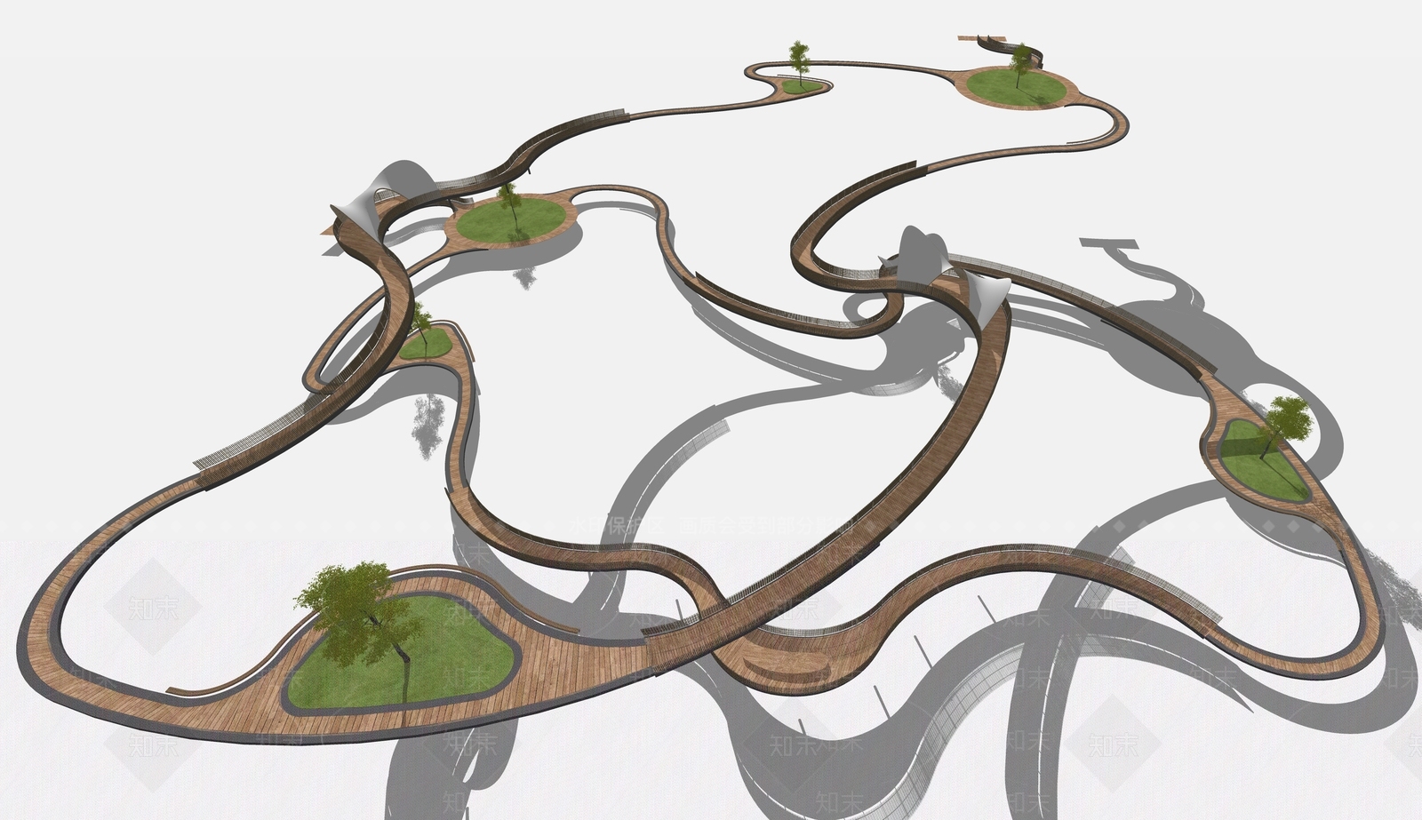 现代工业口袋公园SU模型下载【ID:1186307308】