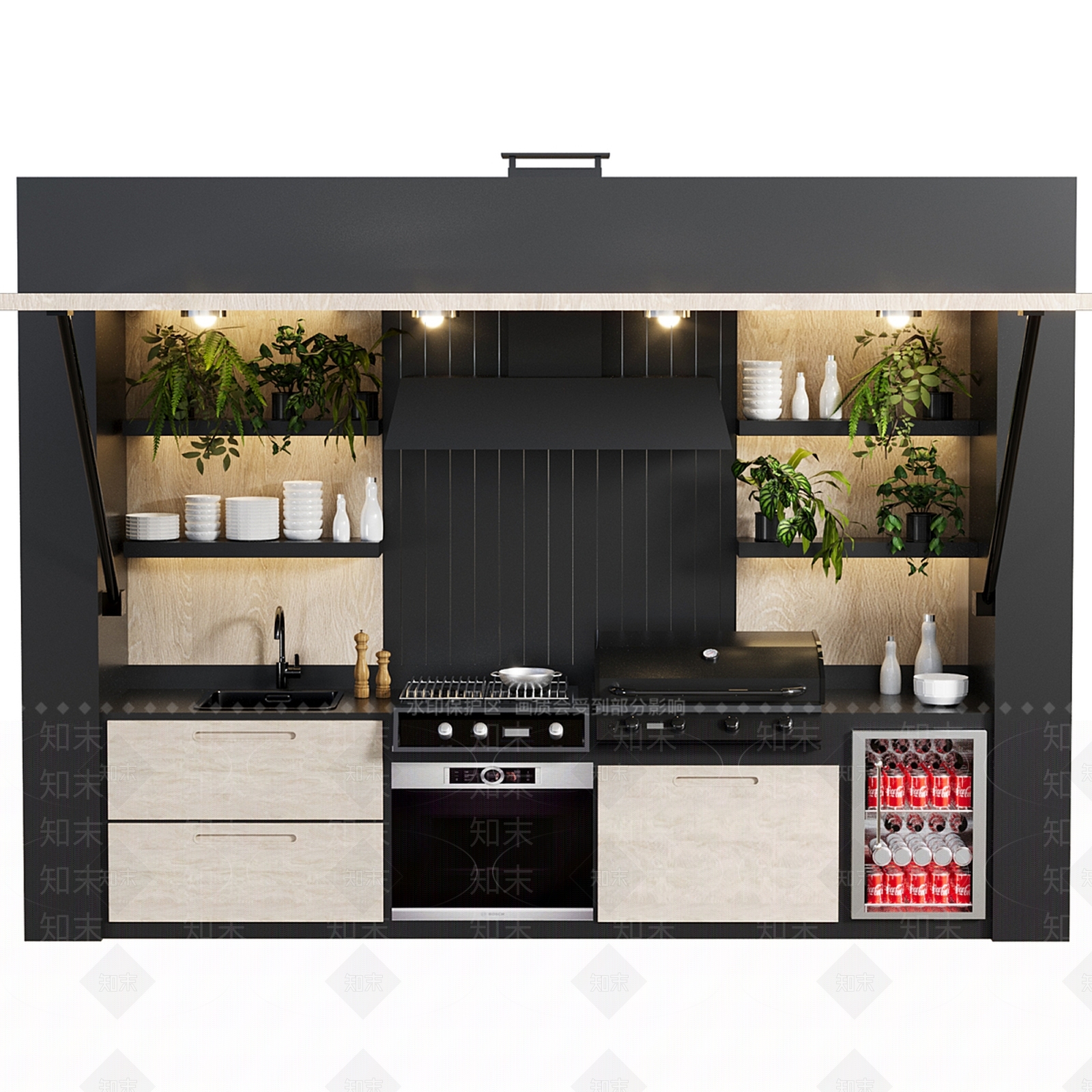 橱柜3D模型下载【ID:1186308465】