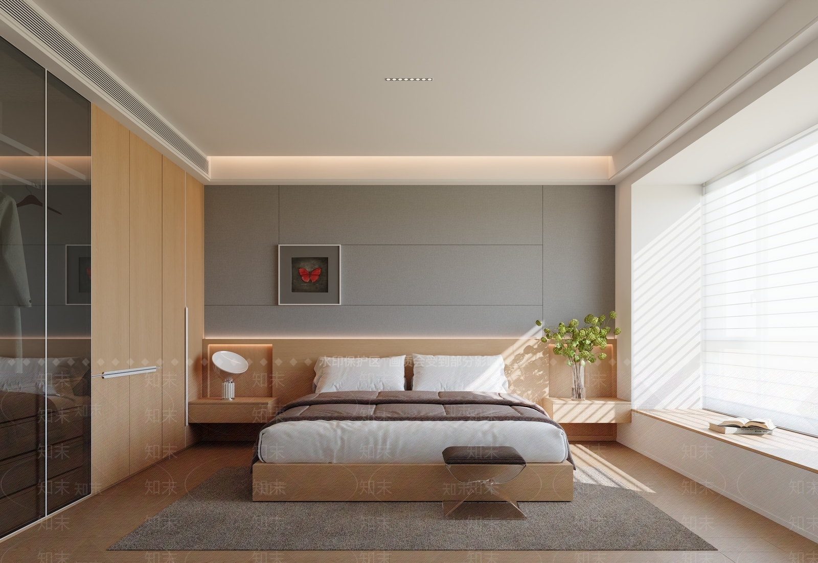 现代酒店客房3D模型下载【ID:1215027123】